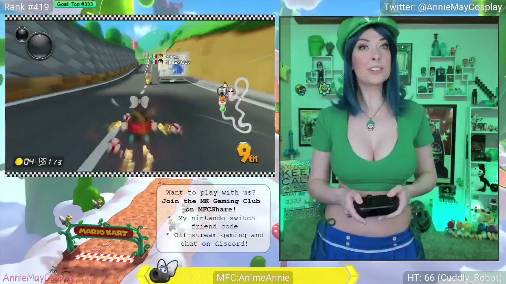 Gallery image thumbnail from AnimeAnnie's myfreecams stream on, 03/04/2025, 02:01 image 9 of 20