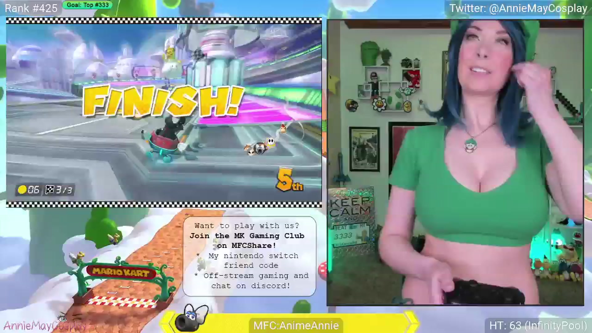 Gallery image thumbnail from AnimeAnnie's myfreecams stream on, 03/04/2025, 02:01 image 3 of 20