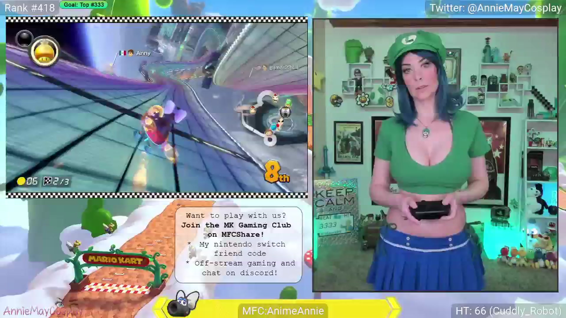 Gallery image thumbnail from AnimeAnnie's myfreecams stream on, 03/04/2025, 02:01 image 8 of 20