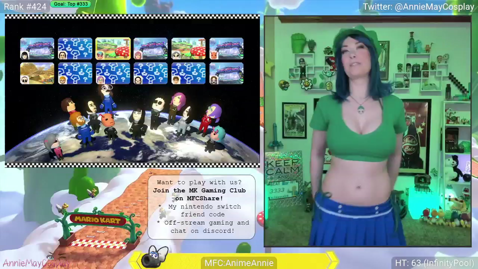 Gallery image thumbnail from AnimeAnnie's myfreecams stream on, 03/04/2025, 02:01 image 2 of 20