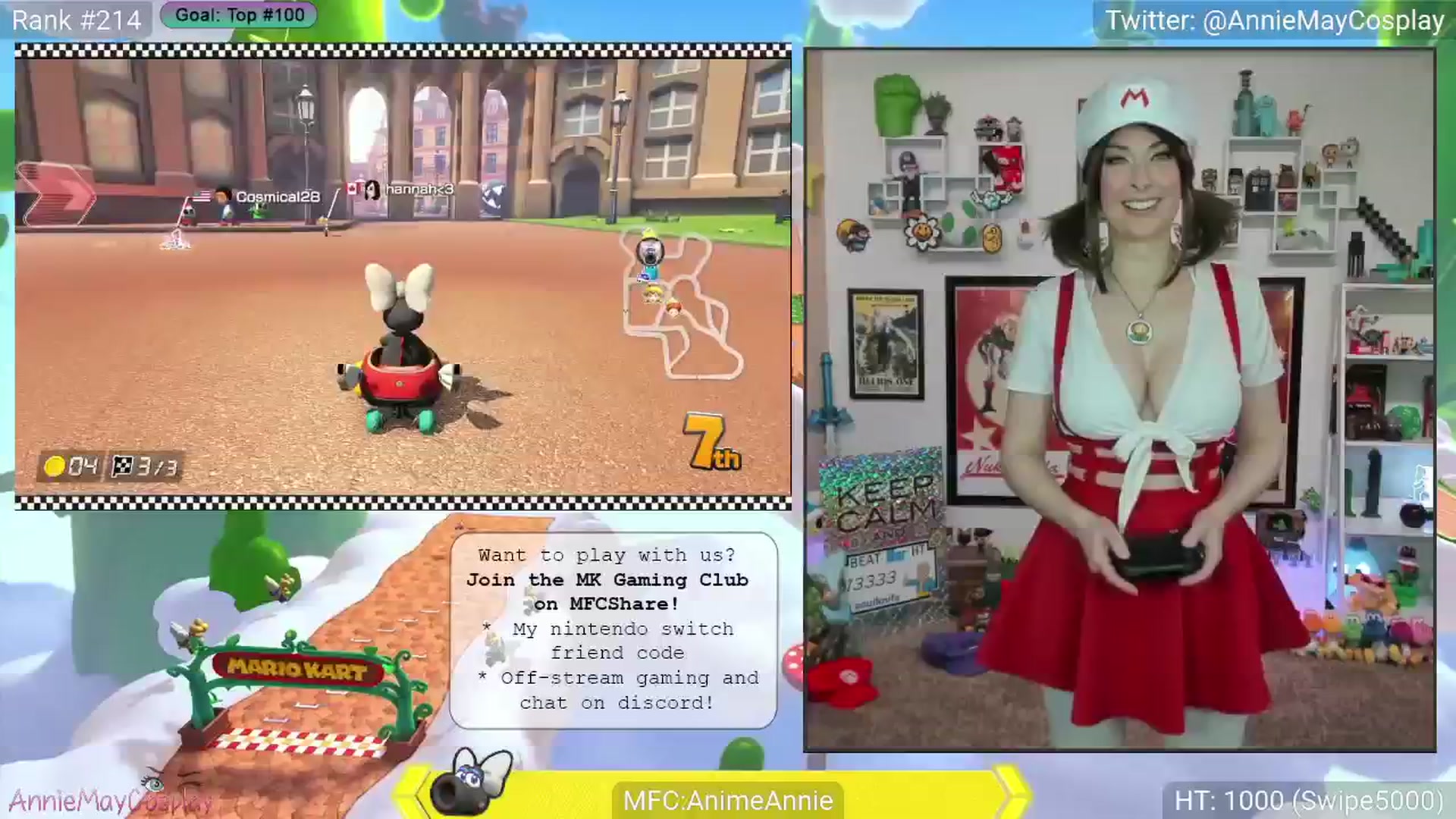 Gallery image thumbnail from AnimeAnnie's myfreecams stream on, 03/11/2025, 03:24 image 14 of 20