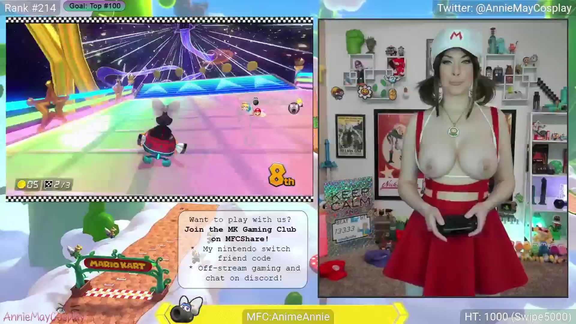 Gallery image thumbnail from AnimeAnnie's myfreecams stream on, 03/11/2025, 03:24 image 18 of 20
