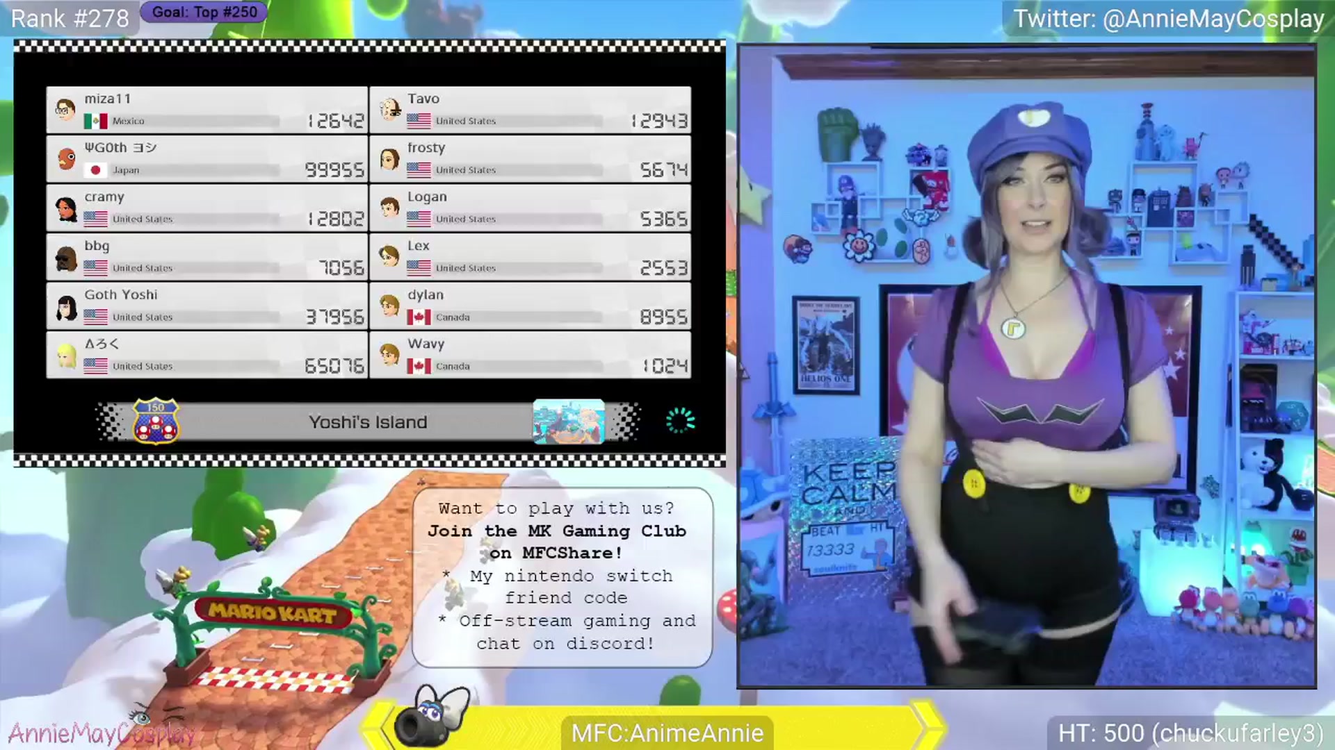 Gallery image thumbnail from AnimeAnnie's myfreecams stream on, 03/20/2025, 03:05 image 13 of 20