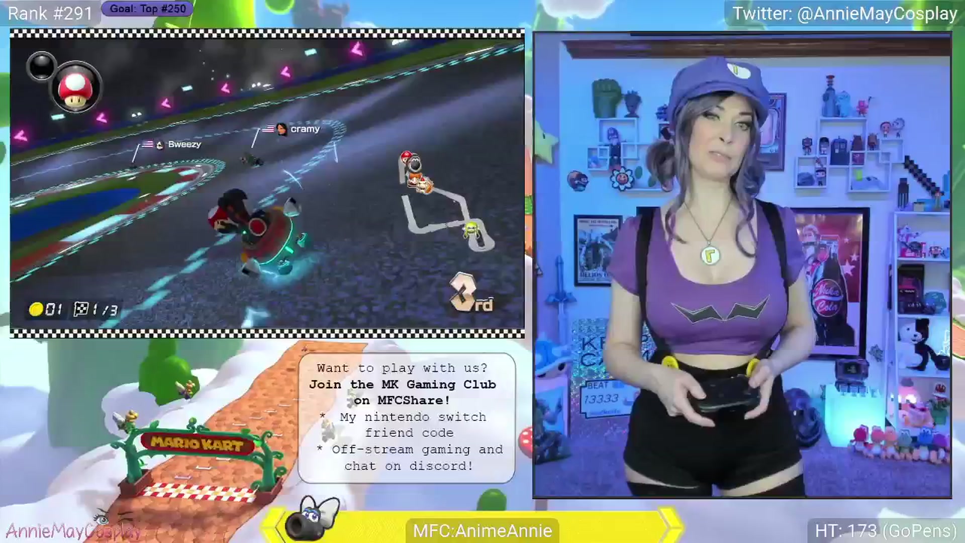 Gallery image thumbnail from AnimeAnnie's myfreecams stream on, 03/20/2025, 03:05 image 4 of 20