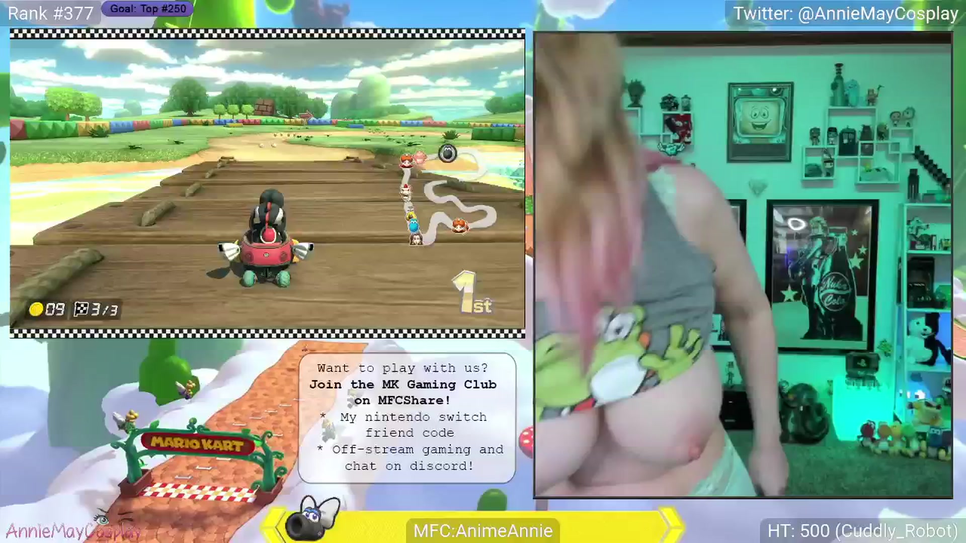 Gallery image thumbnail from AnimeAnnie's myfreecams stream on, 03/25/2025, 03:04 image 6 of 20
