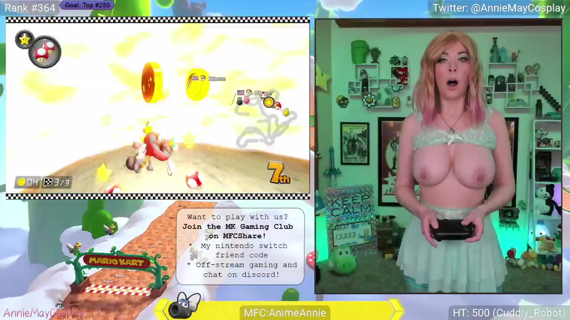Gallery image thumbnail from AnimeAnnie's myfreecams stream on, 03/25/2025, 03:04 image 9 of 20