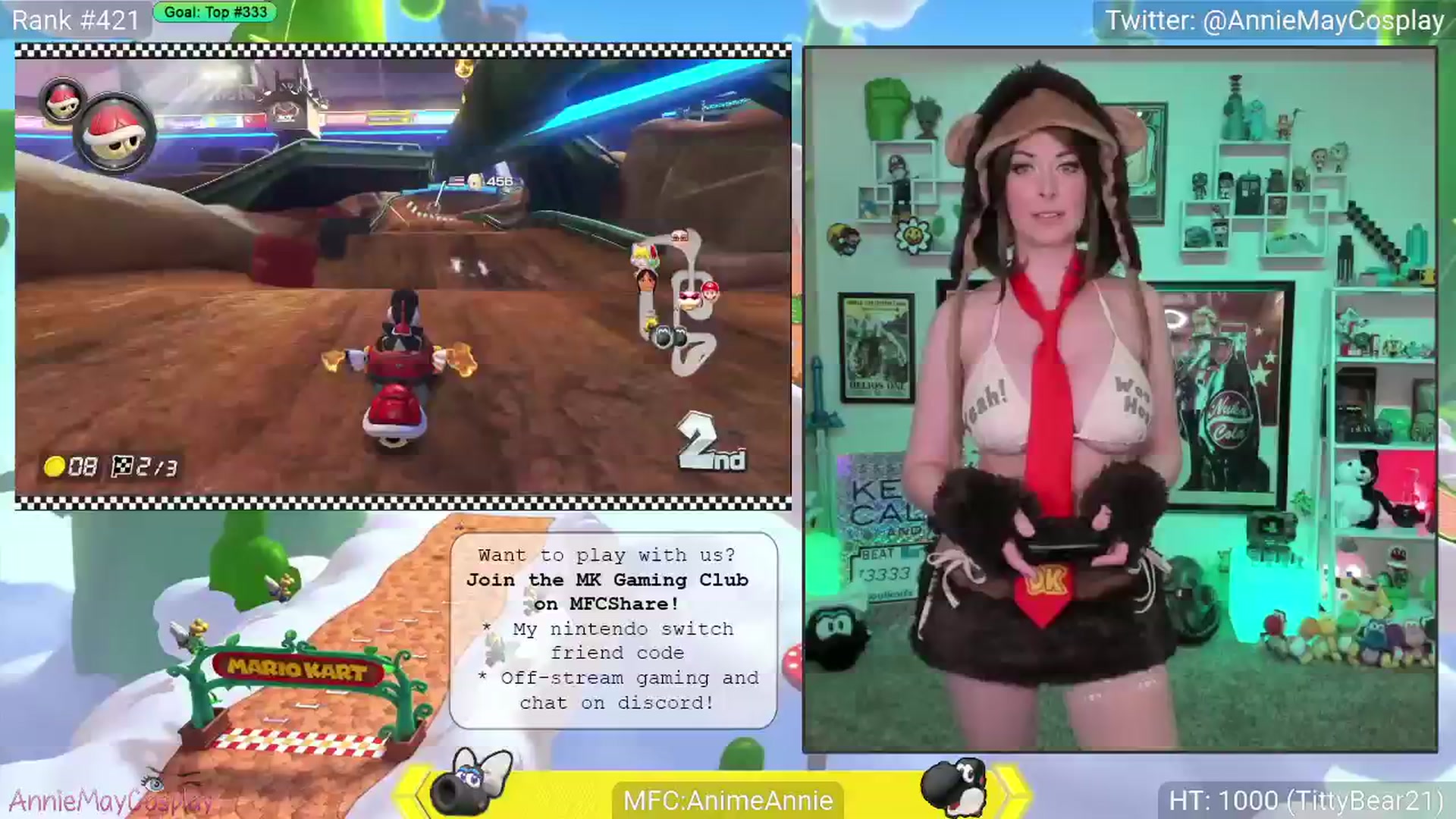 Gallery image thumbnail from AnimeAnnie's myfreecams stream on, 04/01/2025, 03:14 image 6 of 20