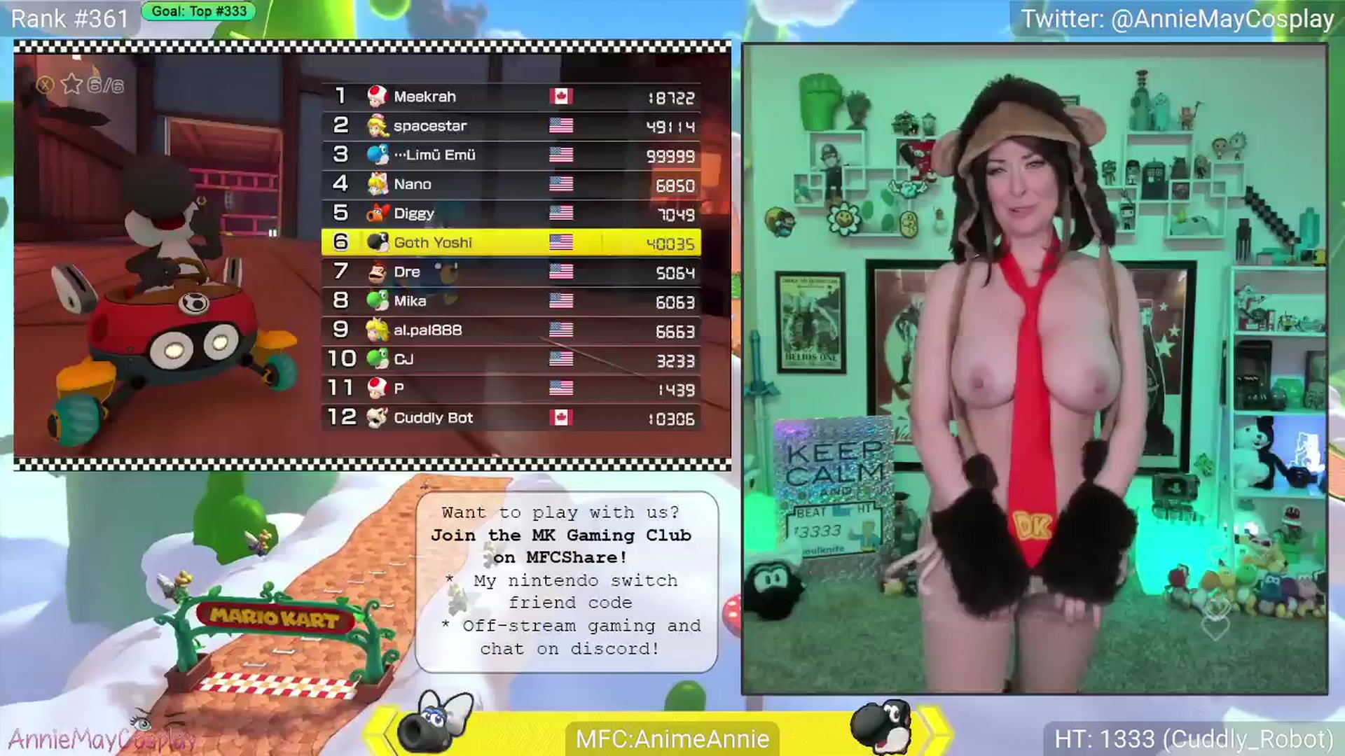 Gallery image thumbnail from AnimeAnnie's myfreecams stream on, 04/01/2025, 03:14 image 12 of 20