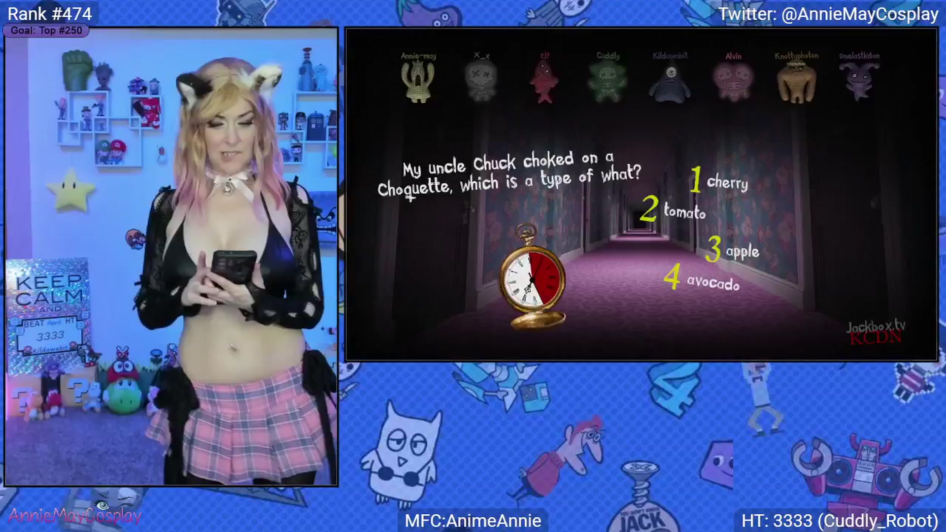 Gallery image thumbnail from AnimeAnnie's myfreecams stream on, 04/06/2025, 02:39 image 15 of 20