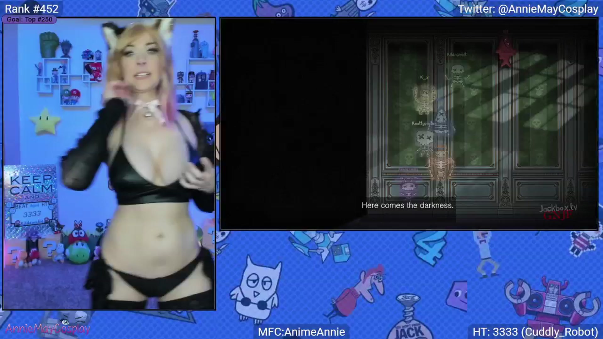 Gallery image thumbnail from AnimeAnnie's myfreecams stream on, 04/06/2025, 02:39 image 20 of 20