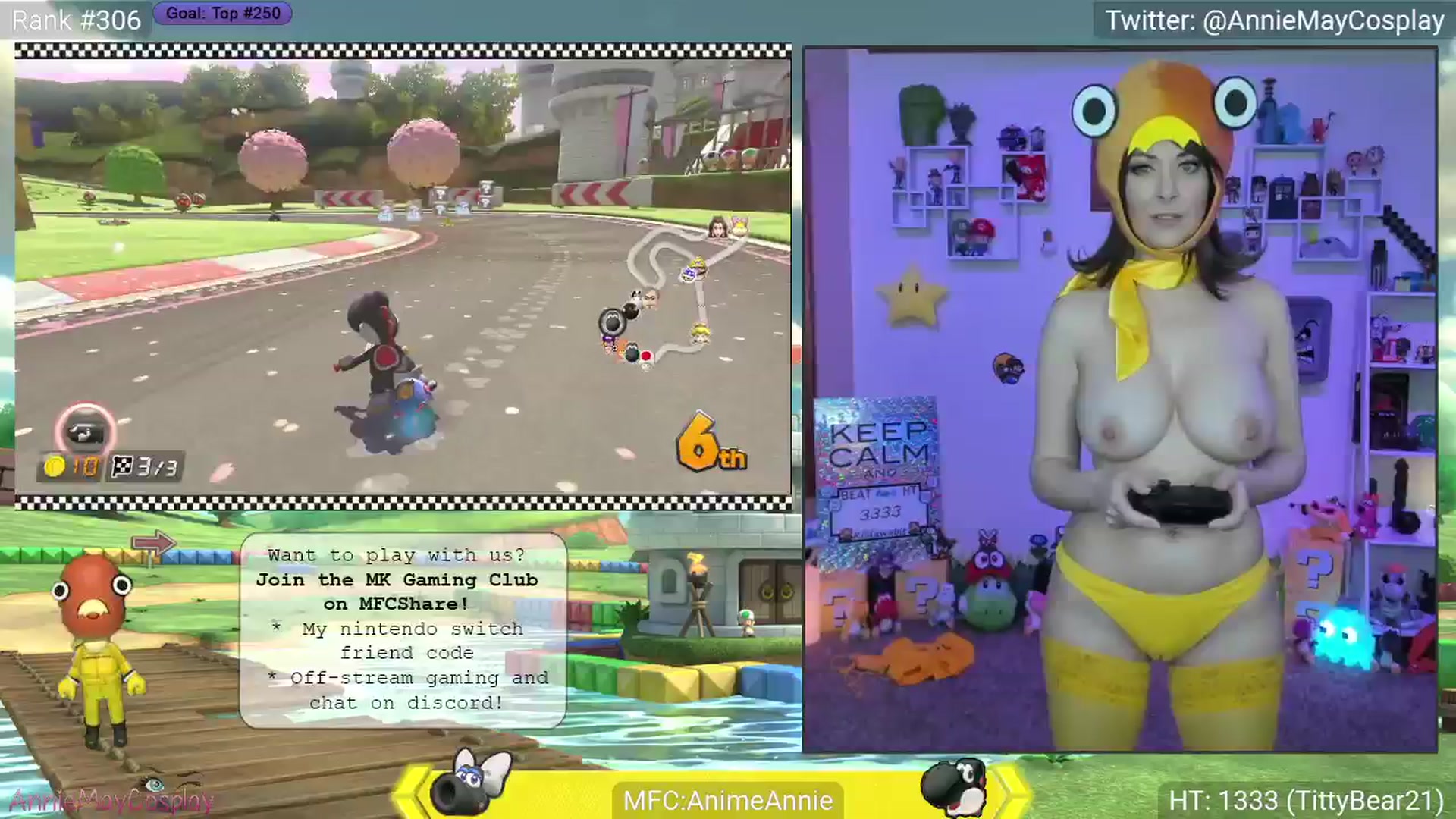 Gallery image thumbnail from AnimeAnnie's myfreecams stream on, 04/08/2025, 03:33 image 17 of 20