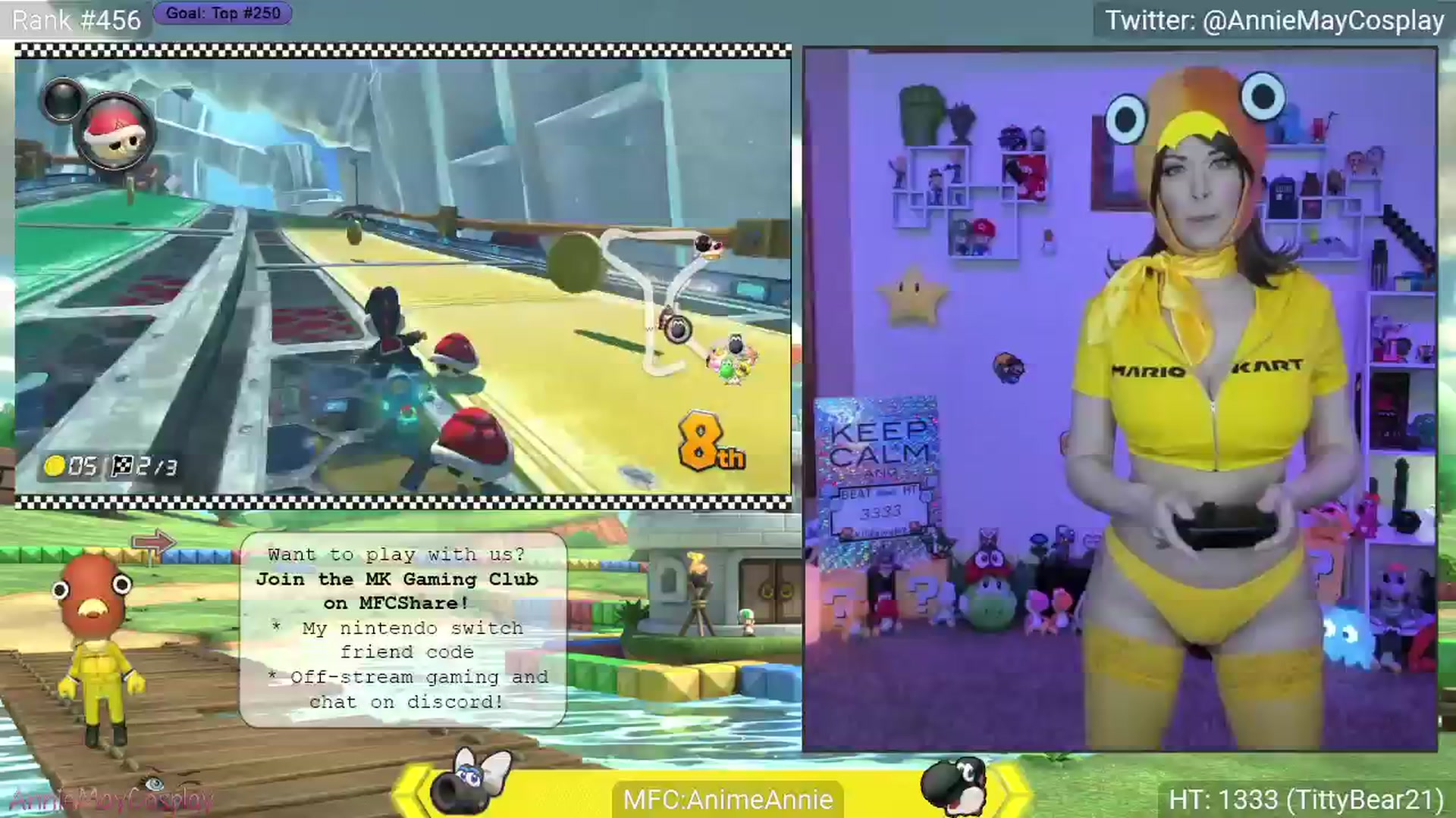 Gallery image thumbnail from AnimeAnnie's myfreecams stream on, 04/08/2025, 03:33 image 6 of 20