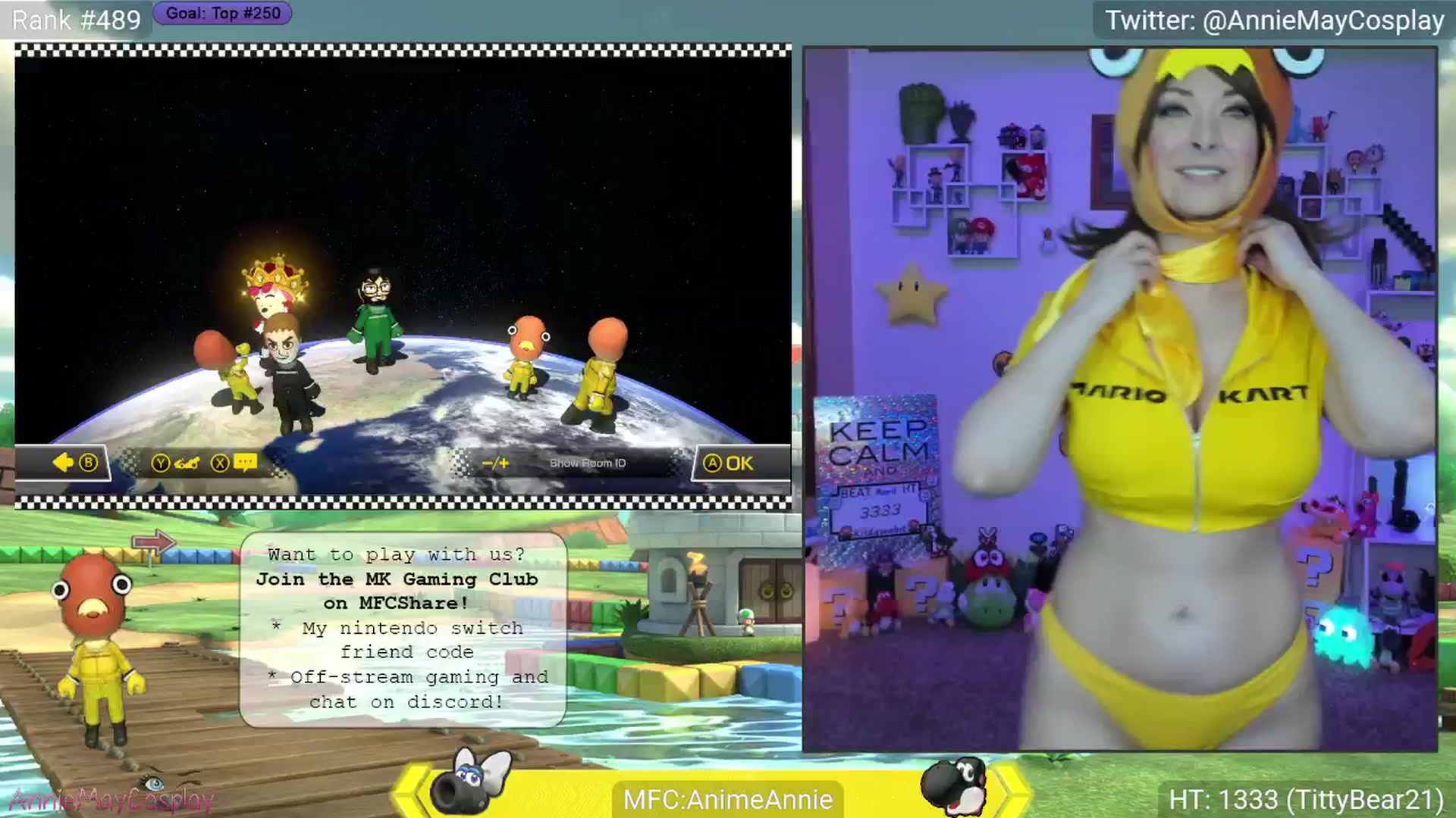 Gallery image thumbnail from AnimeAnnie's myfreecams stream on, 04/08/2025, 03:33 image 5 of 20