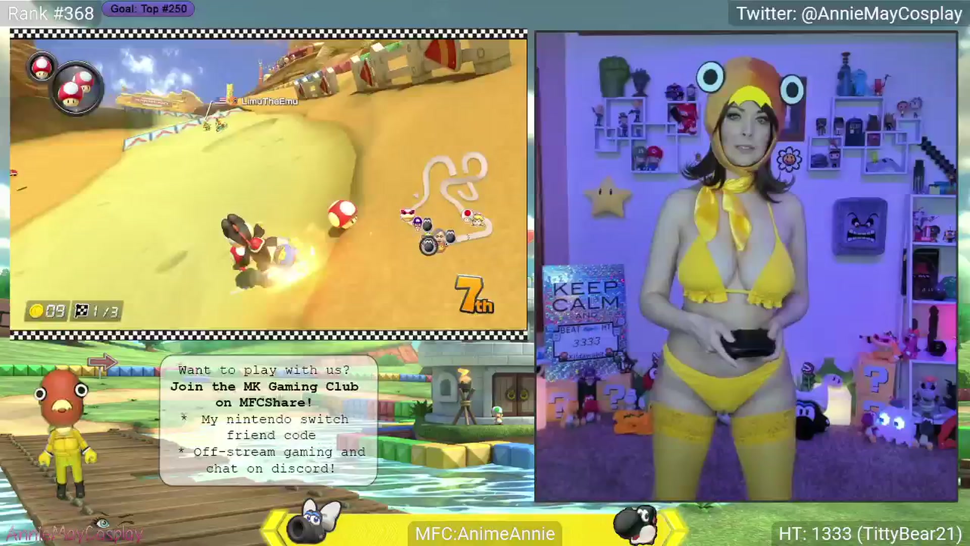 Gallery image thumbnail from AnimeAnnie's myfreecams stream on, 04/08/2025, 03:33 image 11 of 20