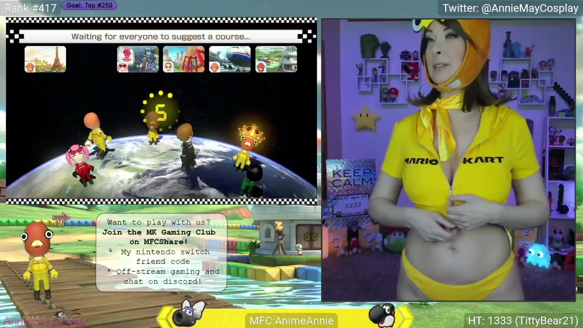 Gallery image thumbnail from AnimeAnnie's myfreecams stream on, 04/08/2025, 03:33 image 7 of 20