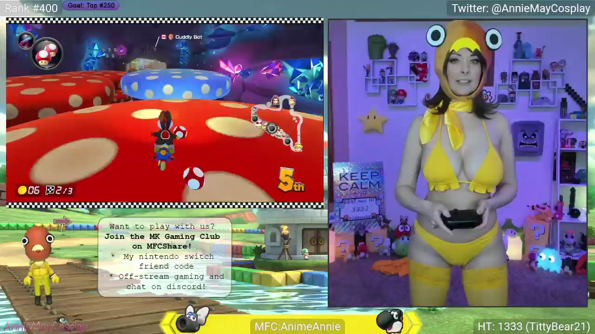 Gallery image thumbnail from AnimeAnnie's myfreecams stream on, 04/08/2025, 03:33 image 8 of 20
