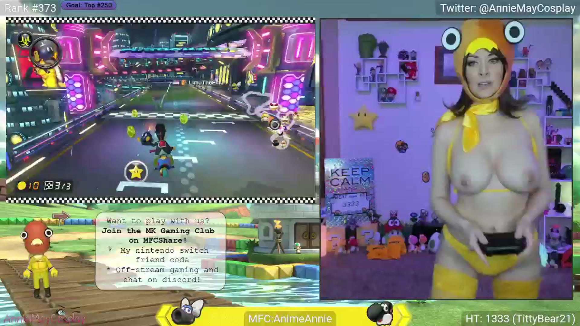 Gallery image thumbnail from AnimeAnnie's myfreecams stream on, 04/08/2025, 03:33 image 10 of 20