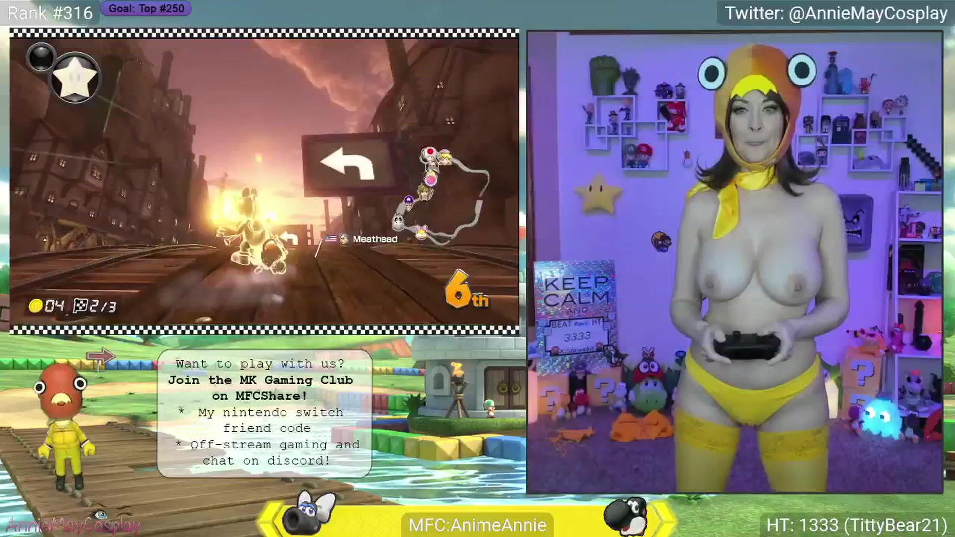 Gallery image thumbnail from AnimeAnnie's myfreecams stream on, 04/08/2025, 03:33 image 15 of 20