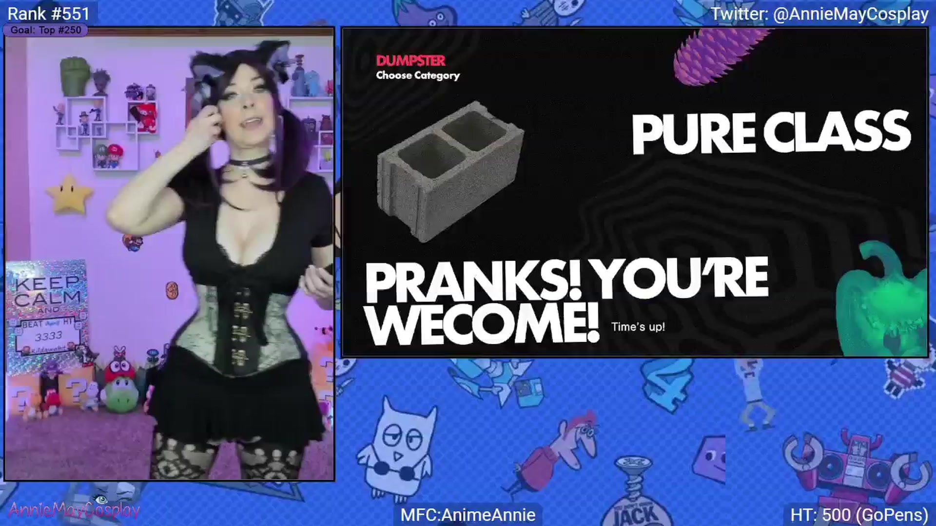 Gallery image thumbnail from AnimeAnnie's myfreecams stream on, 04/13/2025, 03:04 image 5 of 20