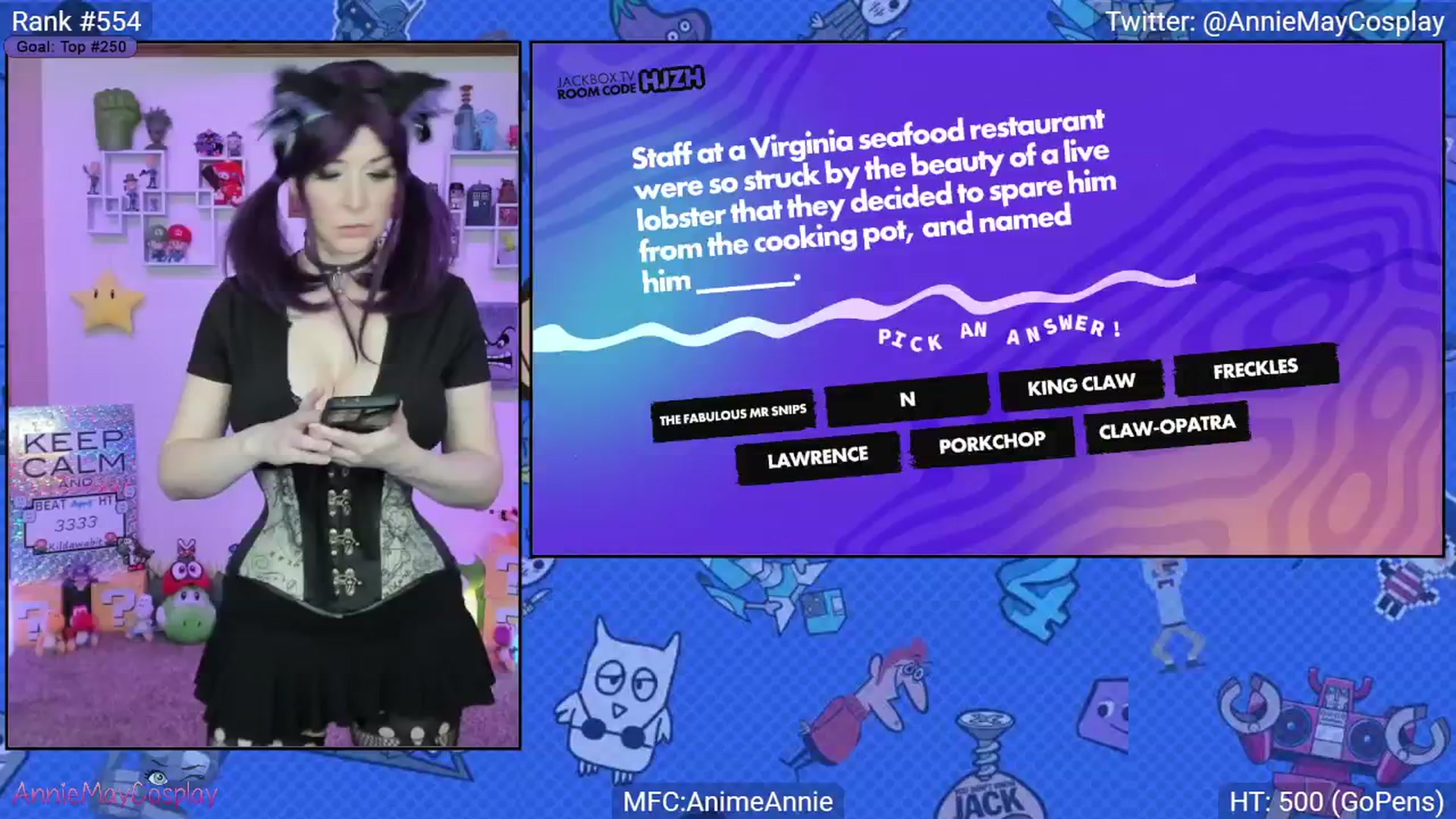 Gallery image thumbnail from AnimeAnnie's myfreecams stream on, 04/13/2025, 03:04 image 3 of 20