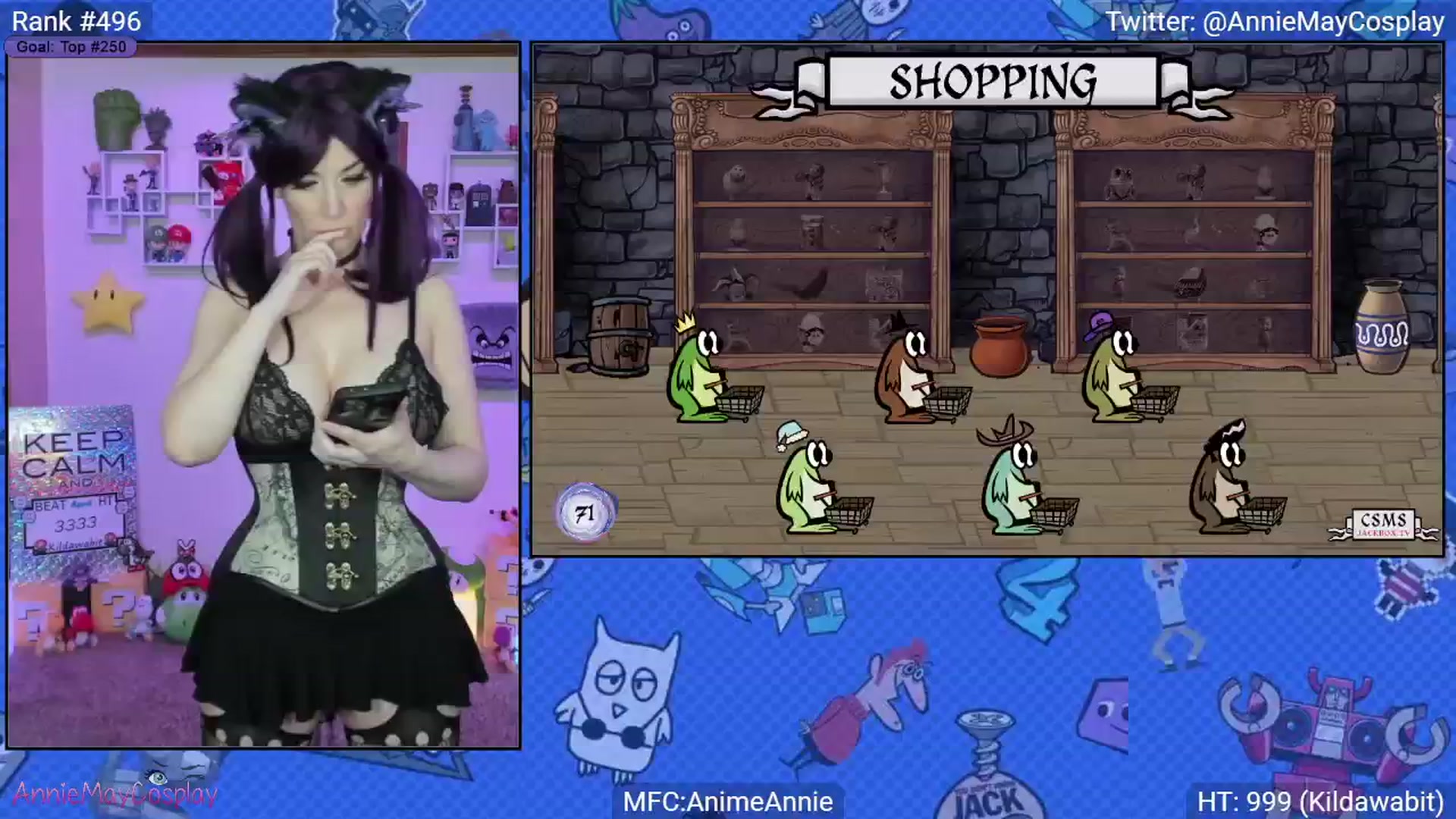 Gallery image thumbnail from AnimeAnnie's myfreecams stream on, 04/13/2025, 03:04 image 17 of 20