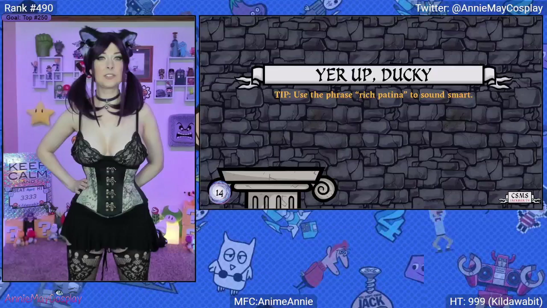 Gallery image thumbnail from AnimeAnnie's myfreecams stream on, 04/13/2025, 03:04 image 20 of 20