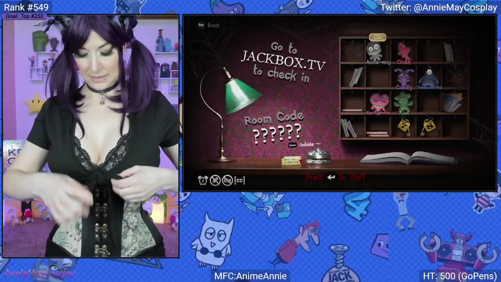 Gallery image thumbnail from AnimeAnnie's myfreecams stream on, 04/13/2025, 03:04 image 7 of 20