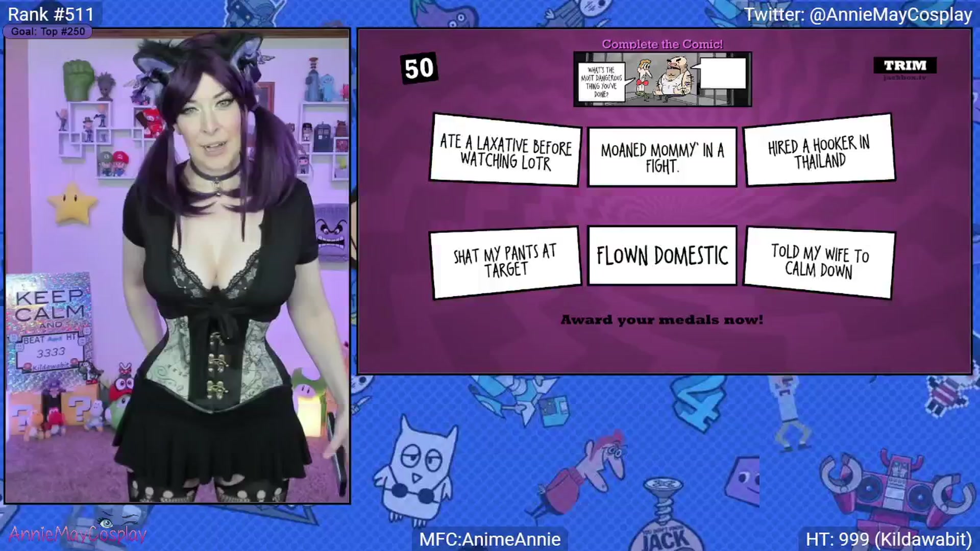 Gallery image thumbnail from AnimeAnnie's myfreecams stream on, 04/13/2025, 03:04 image 13 of 20