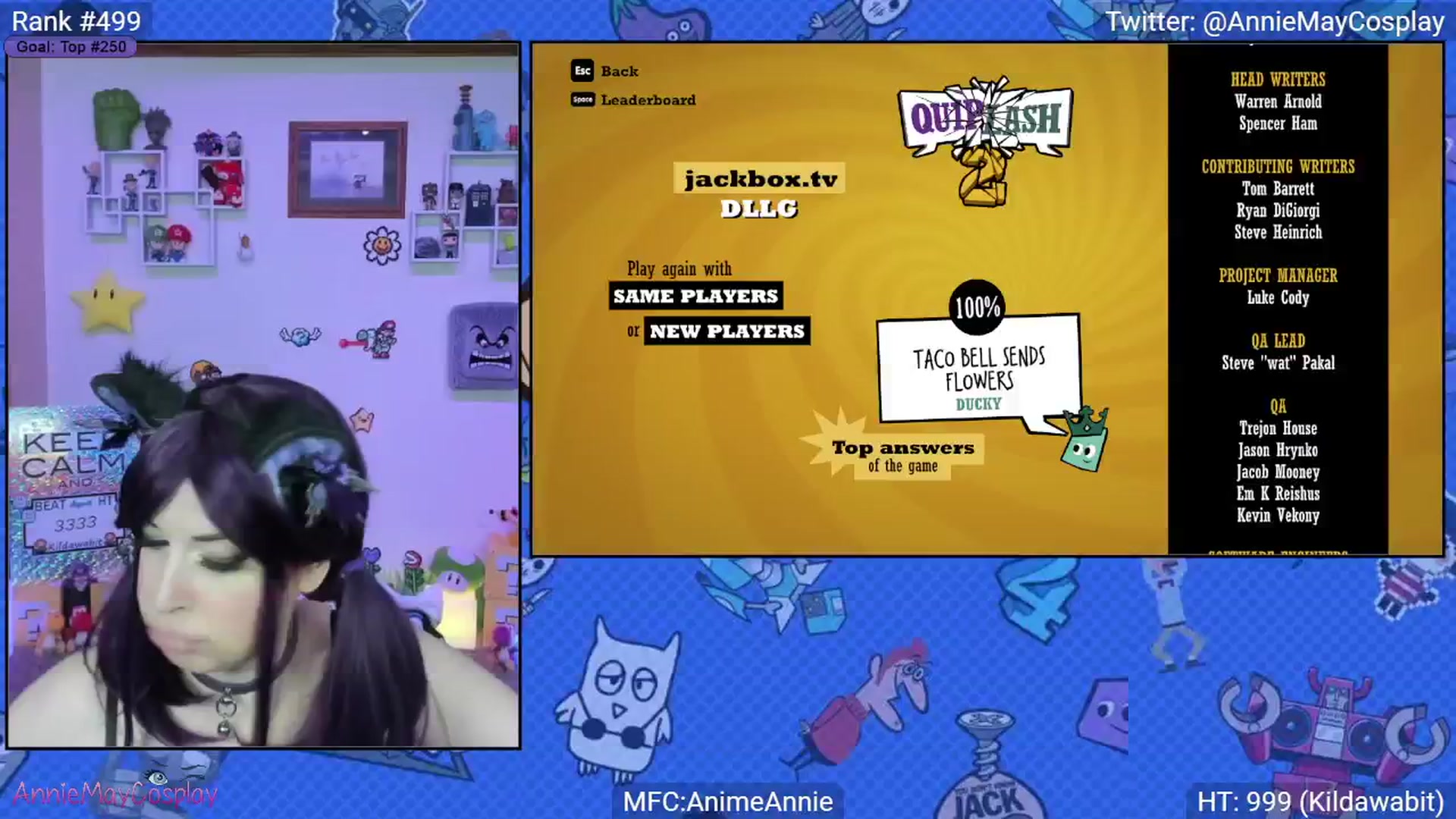 Gallery image thumbnail from AnimeAnnie's myfreecams stream on, 04/13/2025, 03:04 image 16 of 20