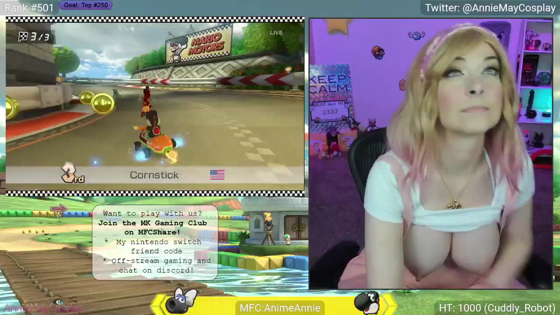 Gallery image thumbnail from AnimeAnnie's myfreecams stream on, 04/17/2025, 02:07 image 18 of 20