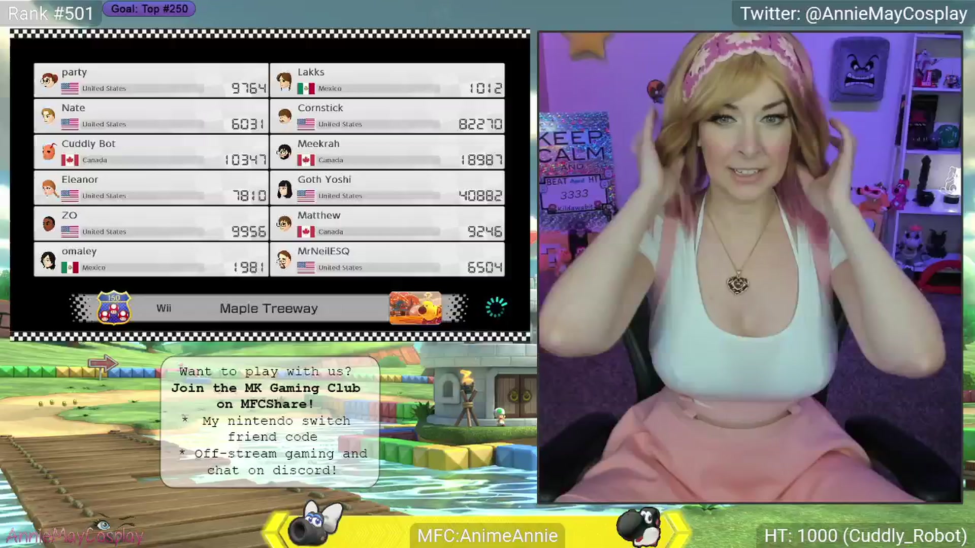 Gallery image thumbnail from AnimeAnnie's myfreecams stream on, 04/17/2025, 02:07 image 7 of 20