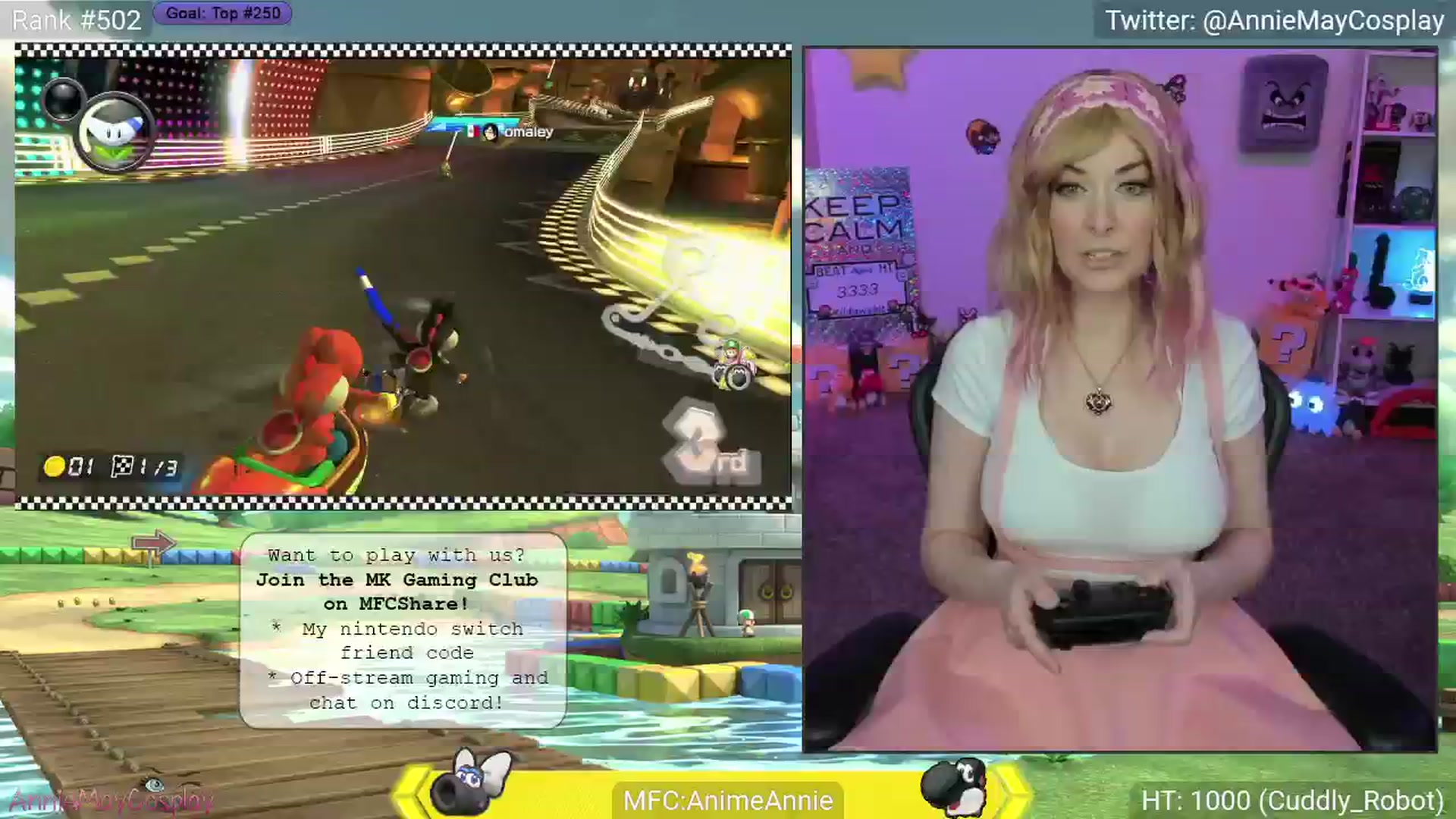 Gallery image thumbnail from AnimeAnnie's myfreecams stream on, 04/17/2025, 02:07 image 10 of 20