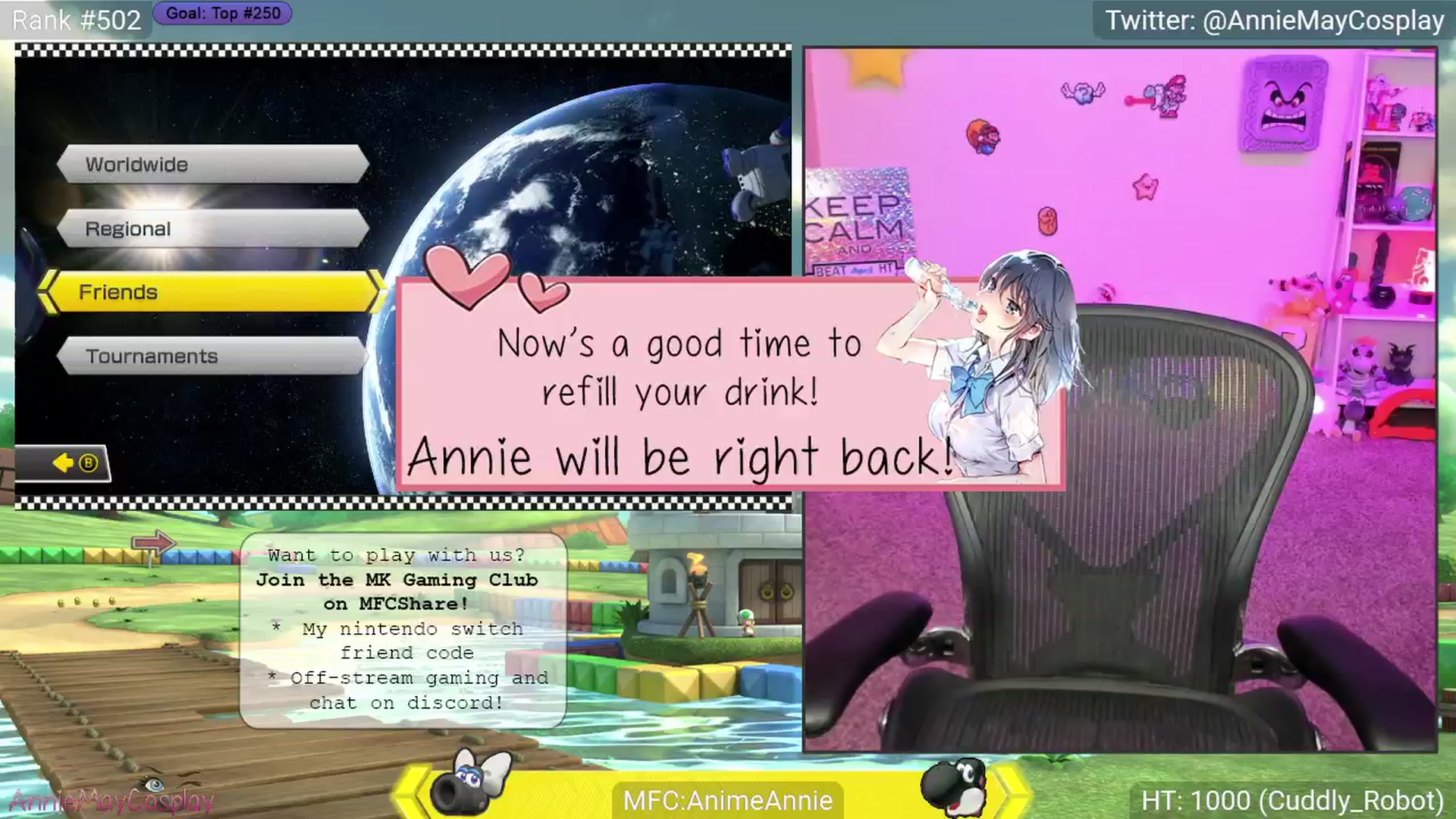 Gallery image thumbnail from AnimeAnnie's myfreecams stream on, 04/17/2025, 02:07 image 15 of 20