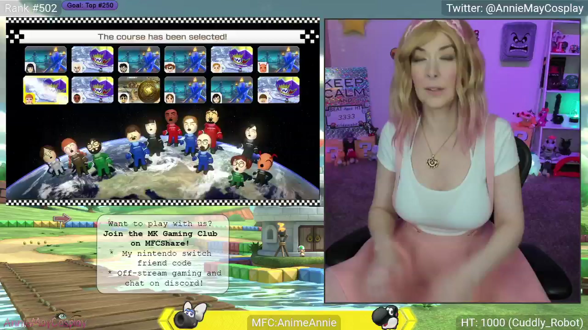 Gallery image thumbnail from AnimeAnnie's myfreecams stream on, 04/17/2025, 02:07 image 2 of 20