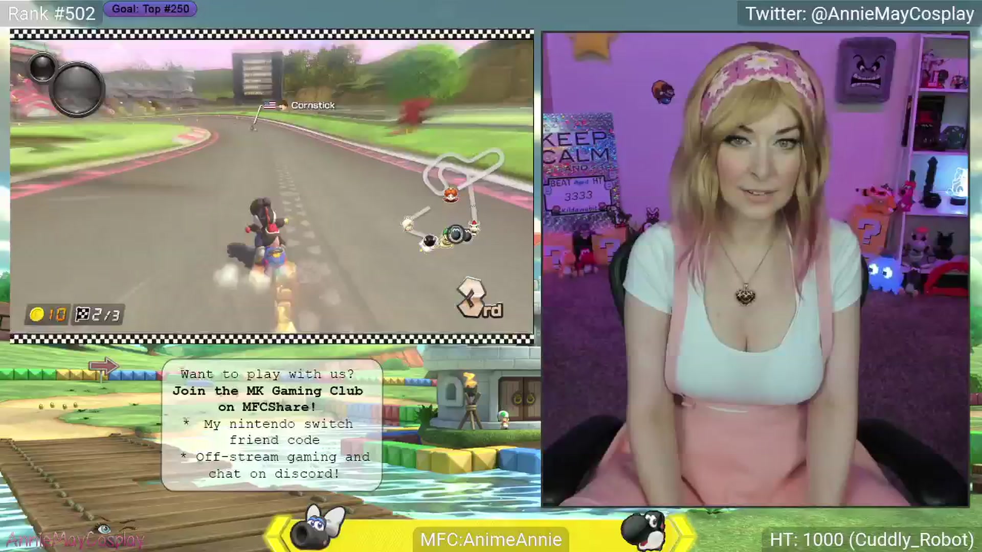 Gallery image thumbnail from AnimeAnnie's myfreecams stream on, 04/17/2025, 02:07 image 13 of 20