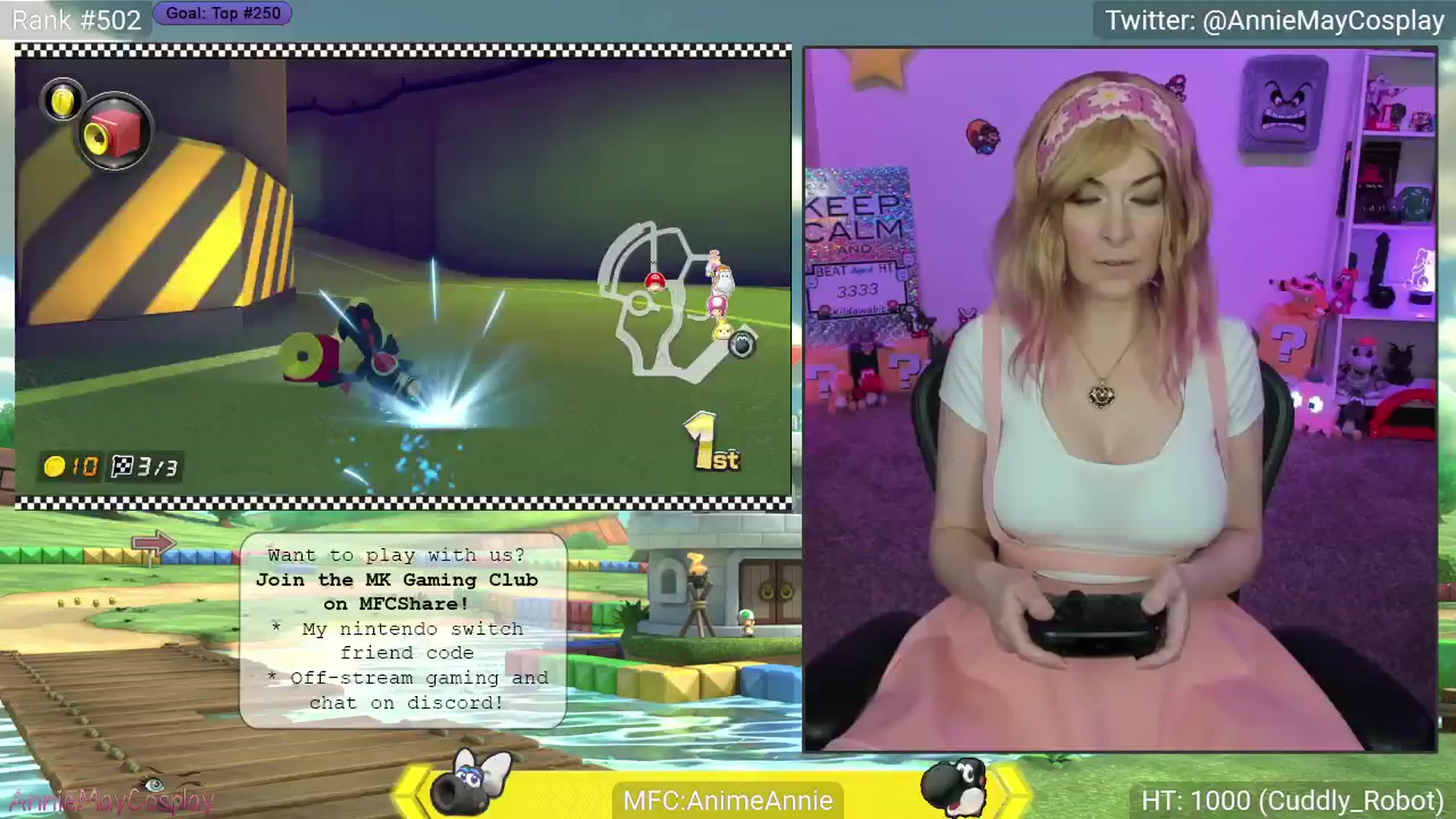 Gallery image thumbnail from AnimeAnnie's myfreecams stream on, 04/17/2025, 02:07 image 9 of 20