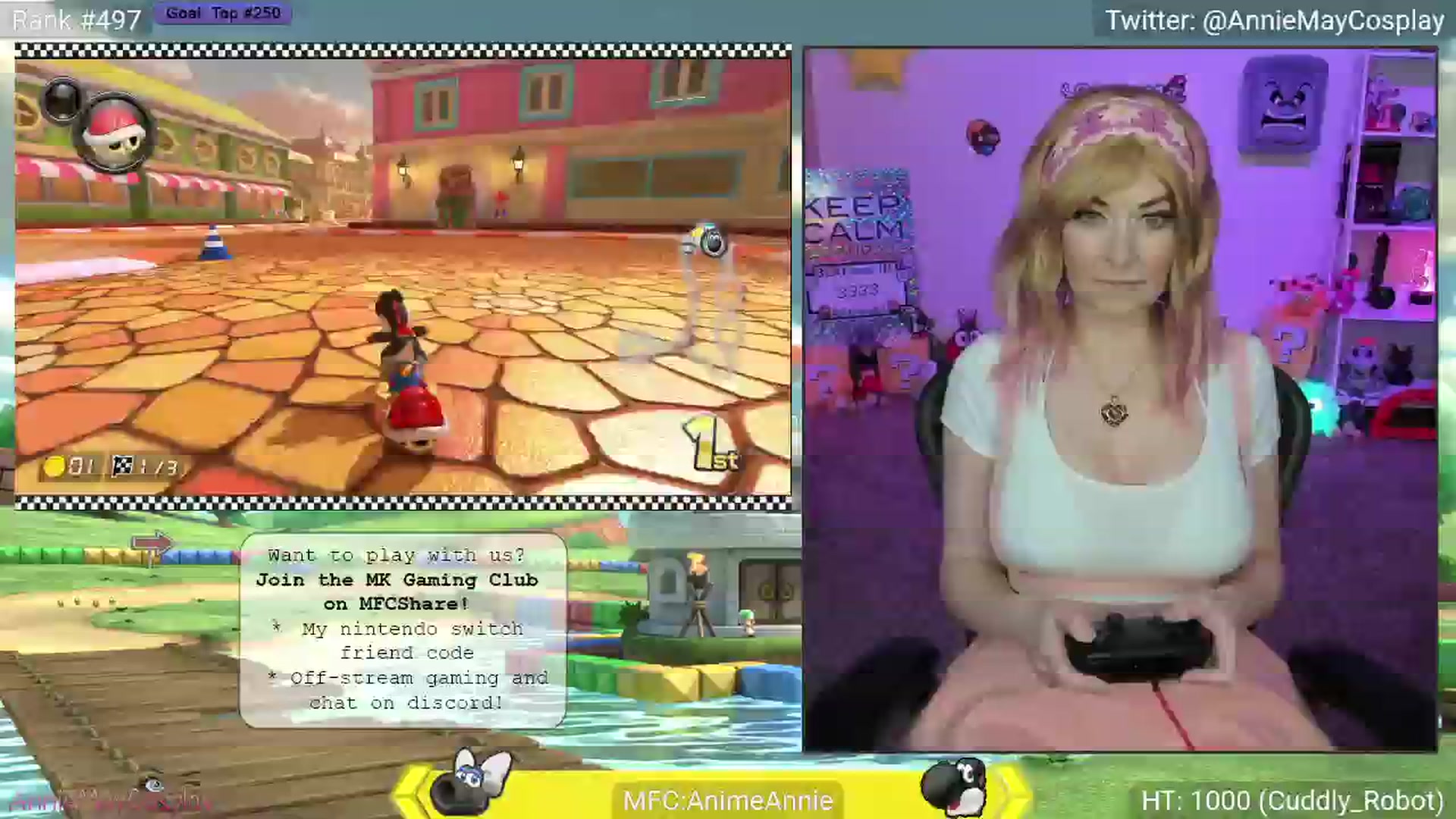 Gallery image thumbnail from AnimeAnnie's myfreecams stream on, 04/17/2025, 03:22 image 4 of 20