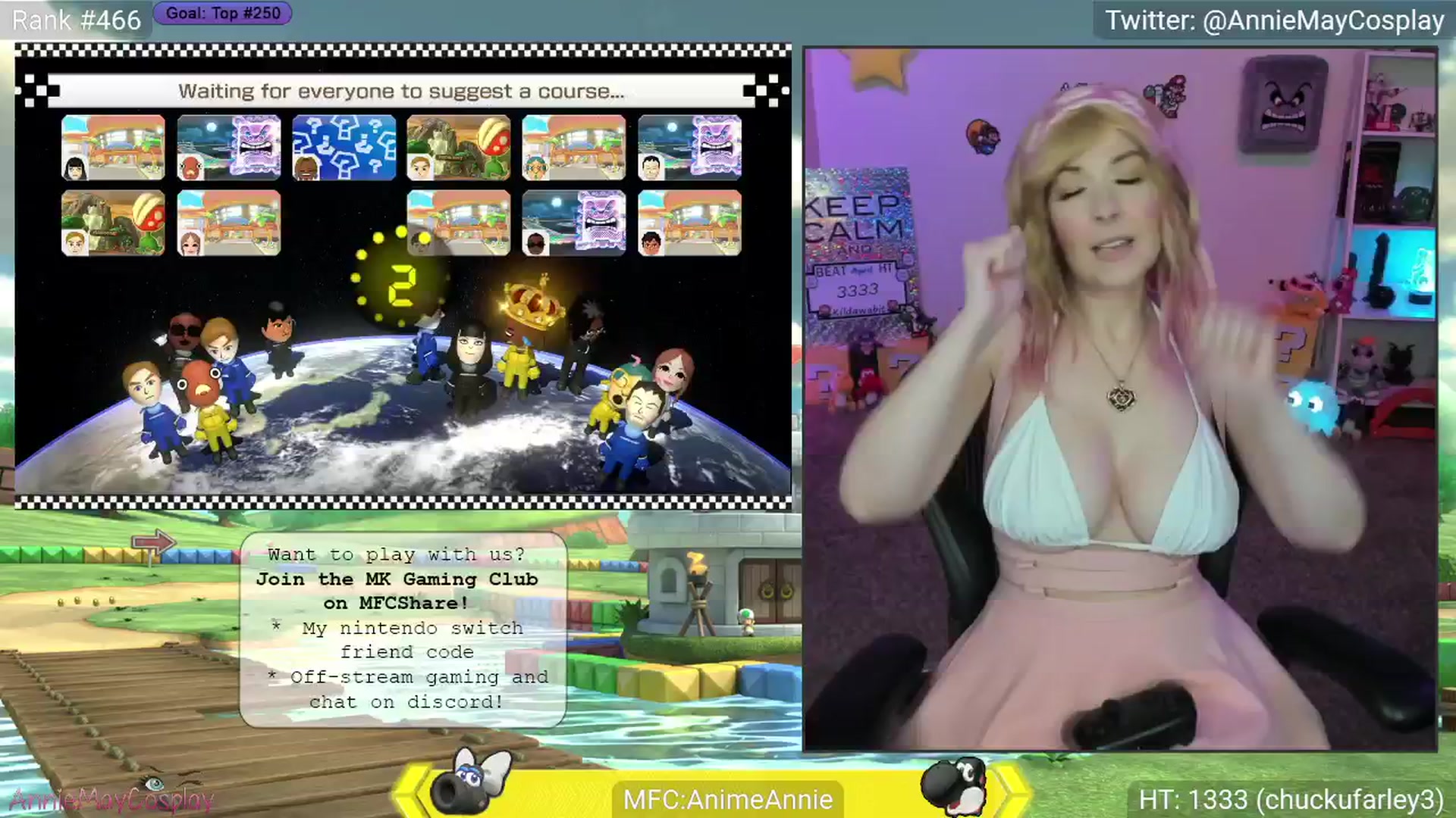 Gallery image thumbnail from AnimeAnnie's myfreecams stream on, 04/17/2025, 03:22 image 12 of 20