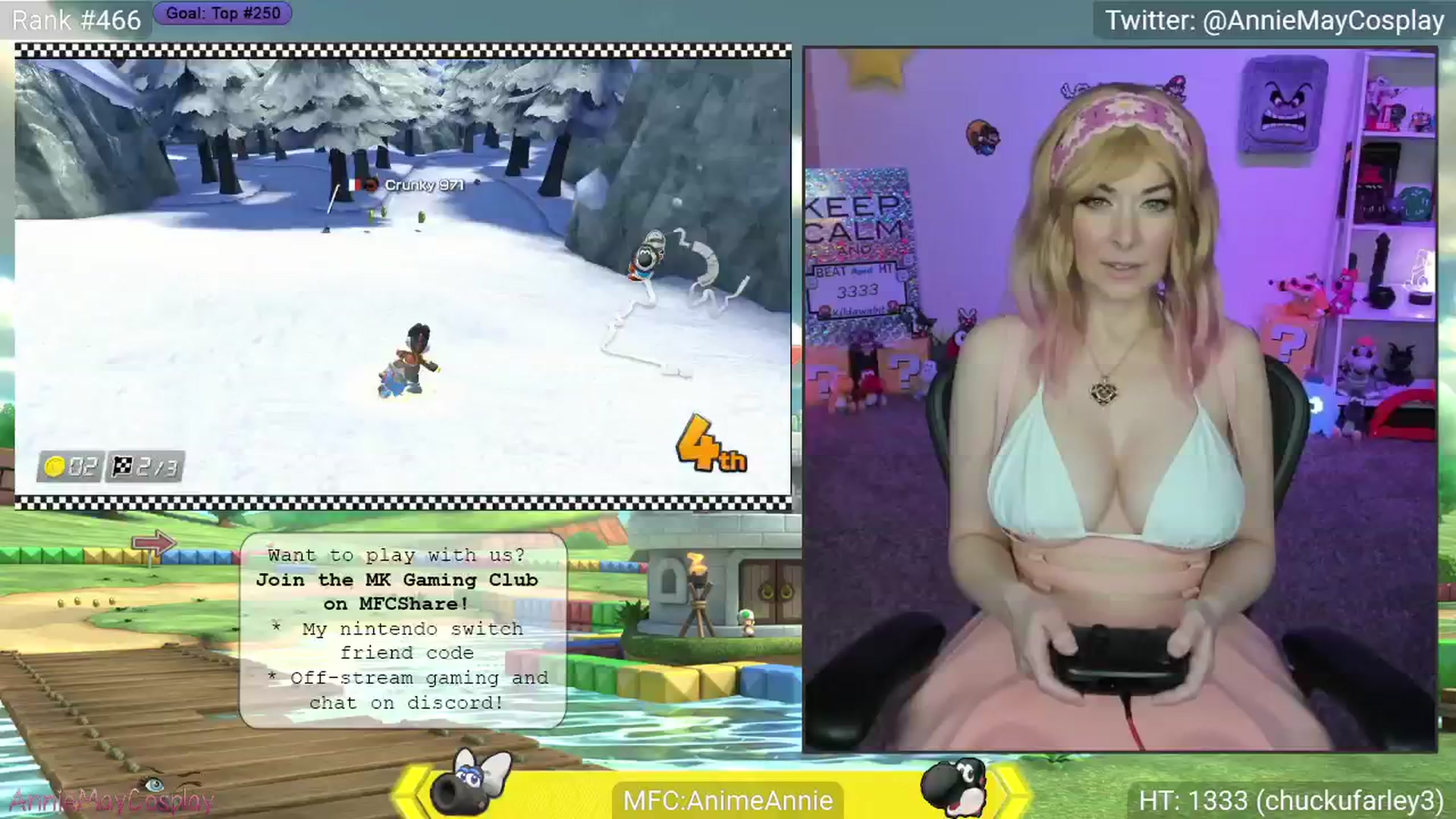 Gallery image thumbnail from AnimeAnnie's myfreecams stream on, 04/17/2025, 03:22 image 15 of 20