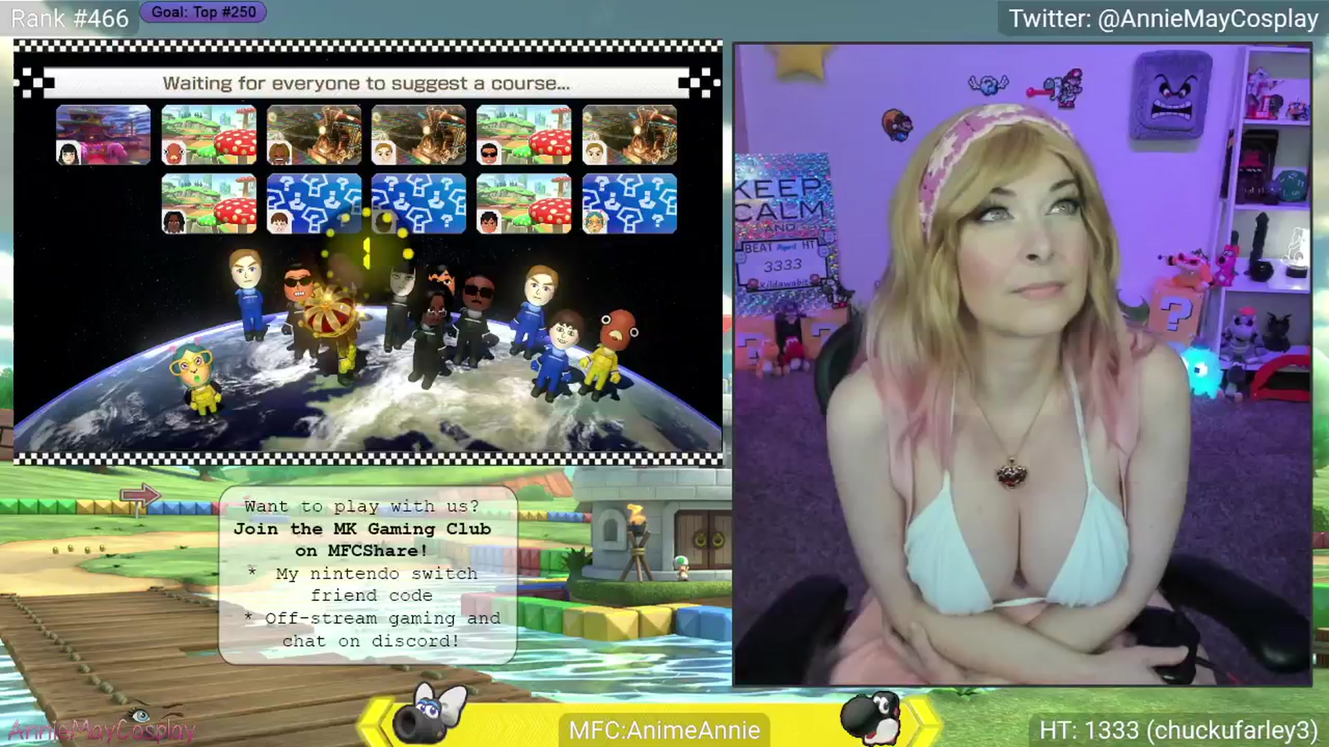 Gallery image thumbnail from AnimeAnnie's myfreecams stream on, 04/17/2025, 03:22 image 13 of 20