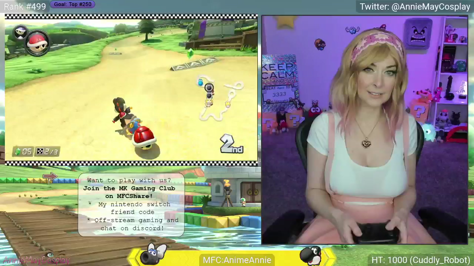 Gallery image thumbnail from AnimeAnnie's myfreecams stream on, 04/17/2025, 03:22 image 2 of 20