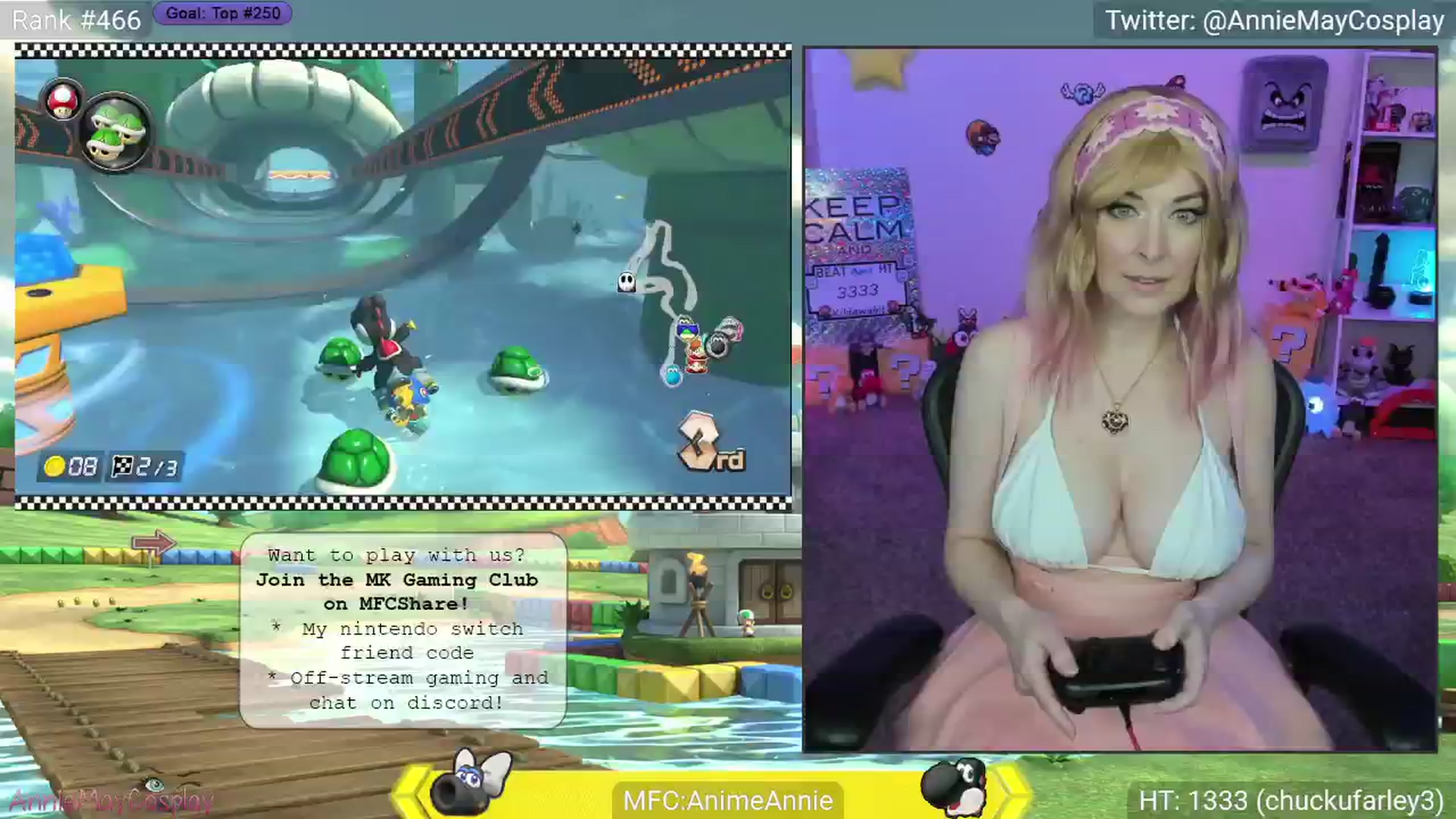 Gallery image thumbnail from AnimeAnnie's myfreecams stream on, 04/17/2025, 03:22 image 14 of 20