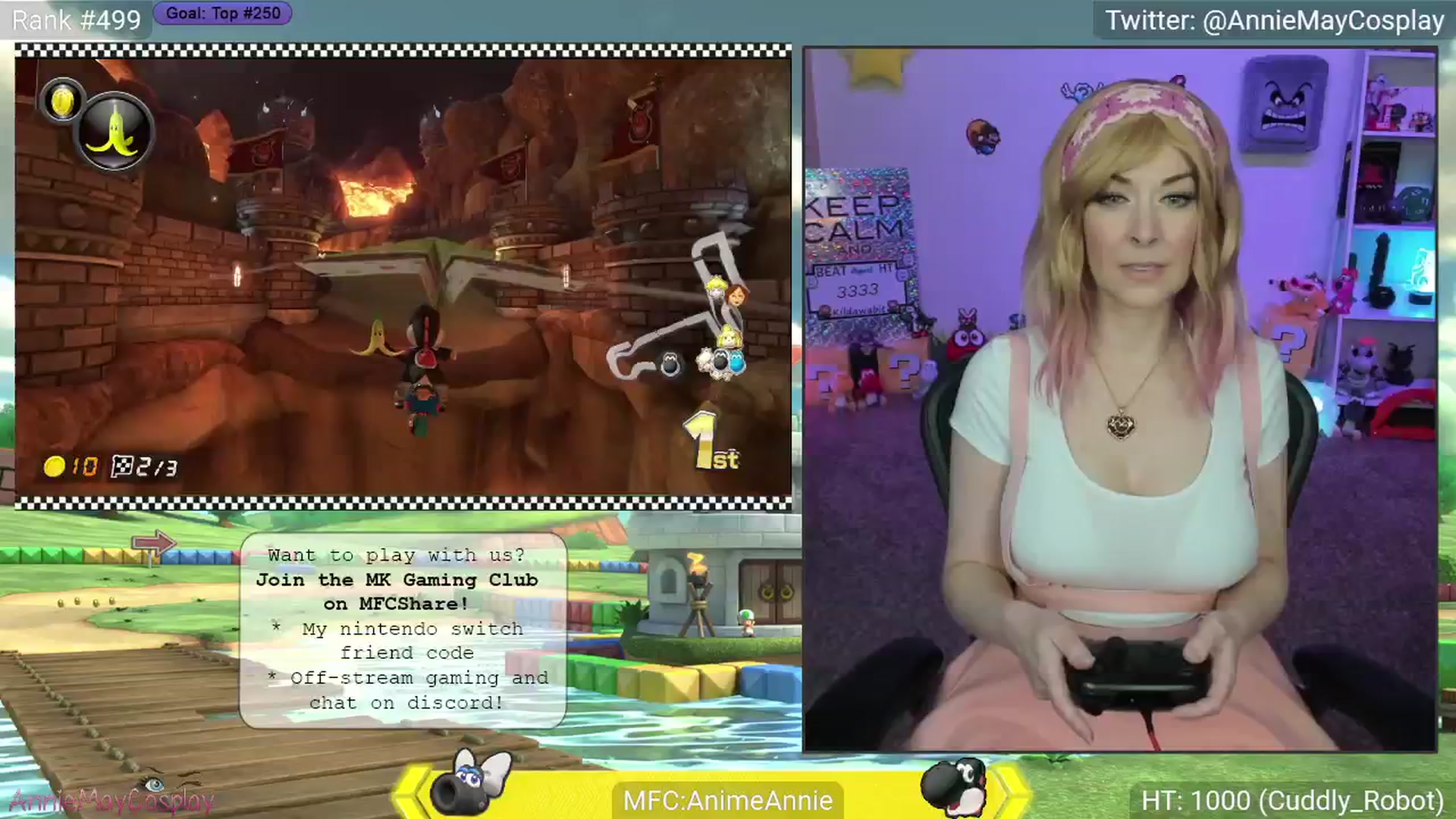 Gallery image thumbnail from AnimeAnnie's myfreecams stream on, 04/17/2025, 03:22 image 1 of 20