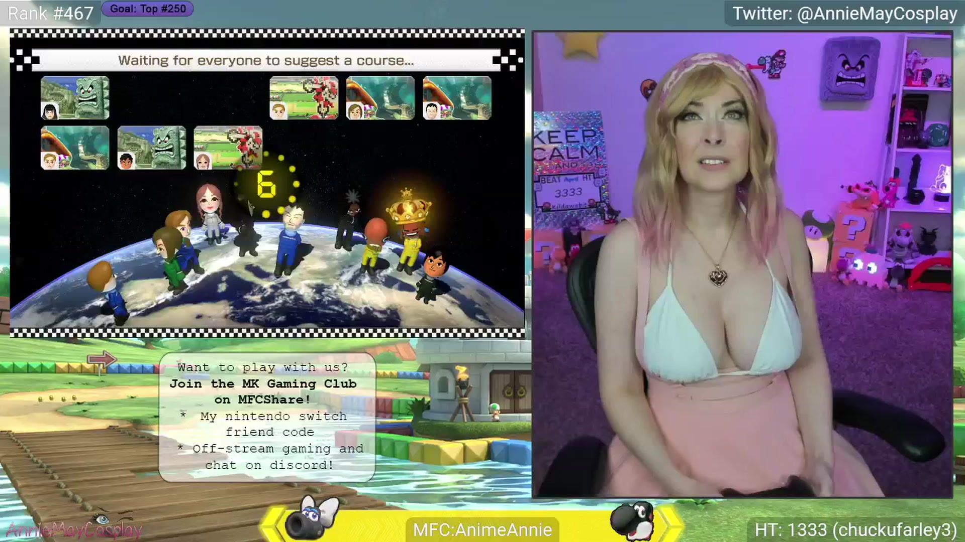 Gallery image thumbnail from AnimeAnnie's myfreecams stream on, 04/17/2025, 03:22 image 9 of 20