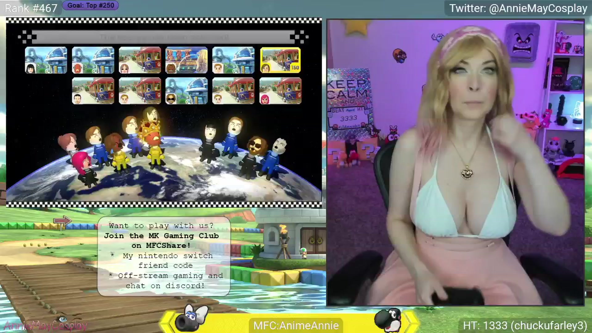Gallery image thumbnail from AnimeAnnie's myfreecams stream on, 04/17/2025, 03:22 image 8 of 20