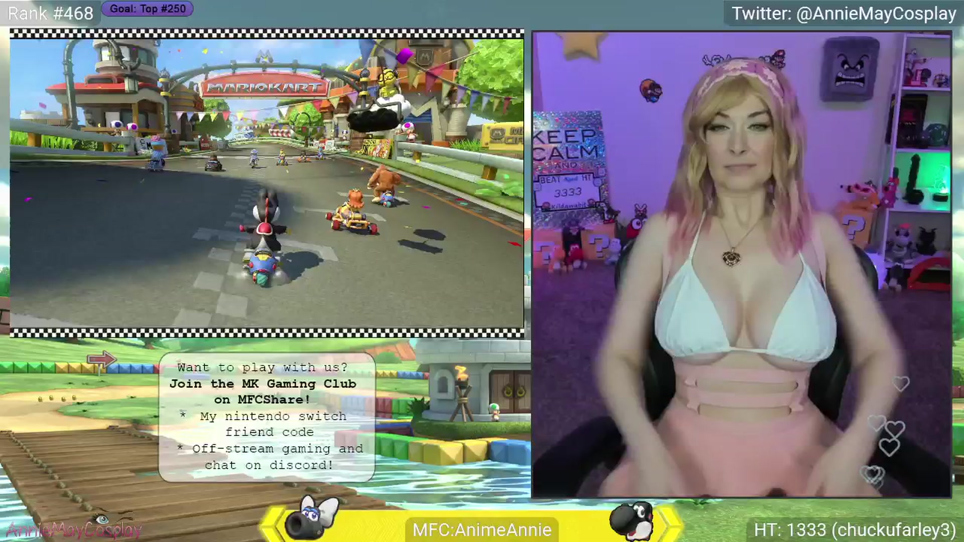 Gallery image thumbnail from AnimeAnnie's myfreecams stream on, 04/17/2025, 03:22 image 7 of 20