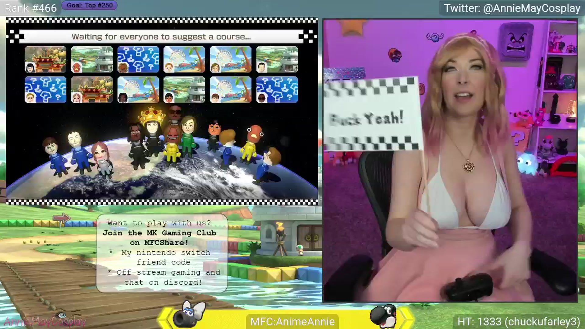 Gallery image thumbnail from AnimeAnnie's myfreecams stream on, 04/17/2025, 03:22 image 11 of 20