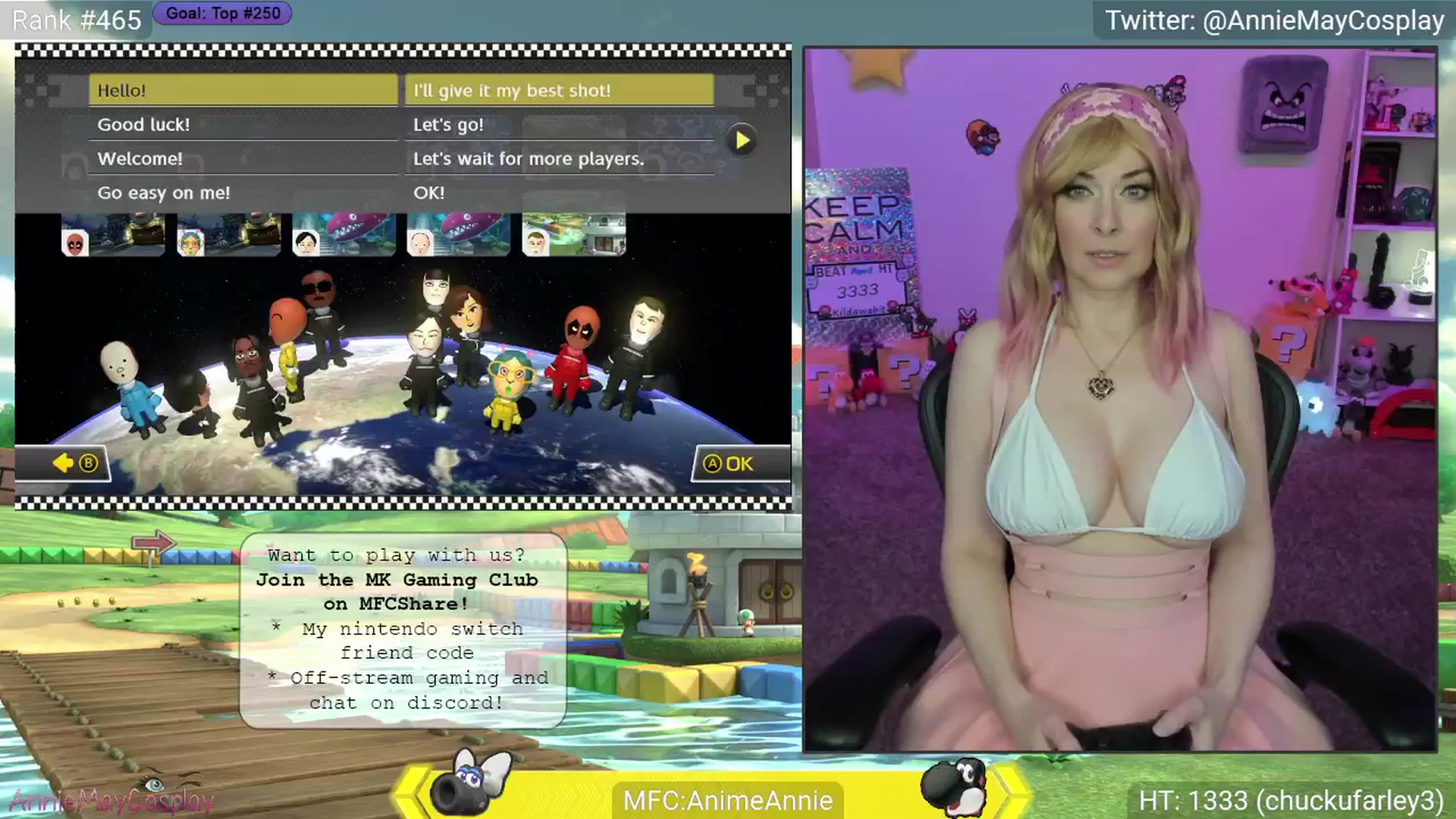 Gallery image thumbnail from AnimeAnnie's myfreecams stream on, 04/17/2025, 03:22 image 17 of 20