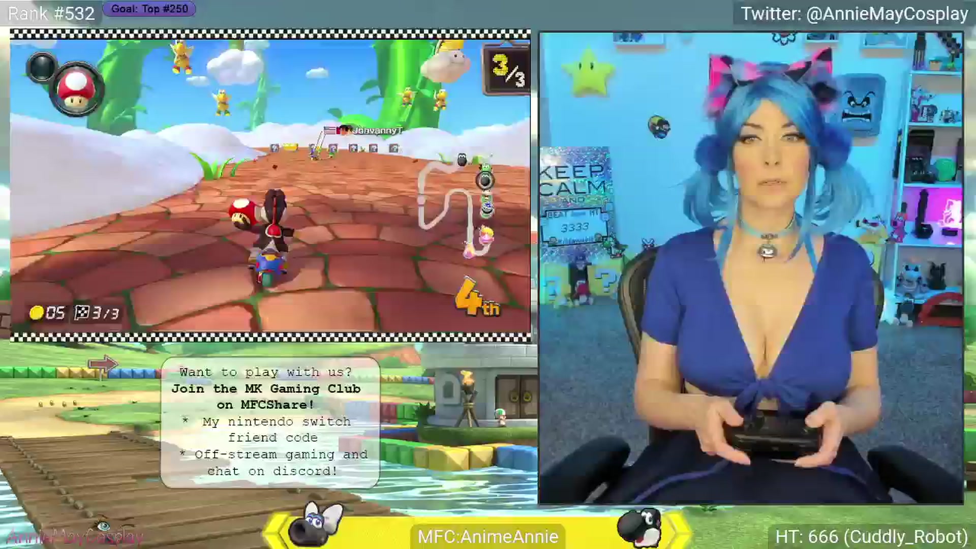 Gallery image thumbnail from AnimeAnnie's myfreecams stream on, 04/20/2025, 01:18 image 19 of 20