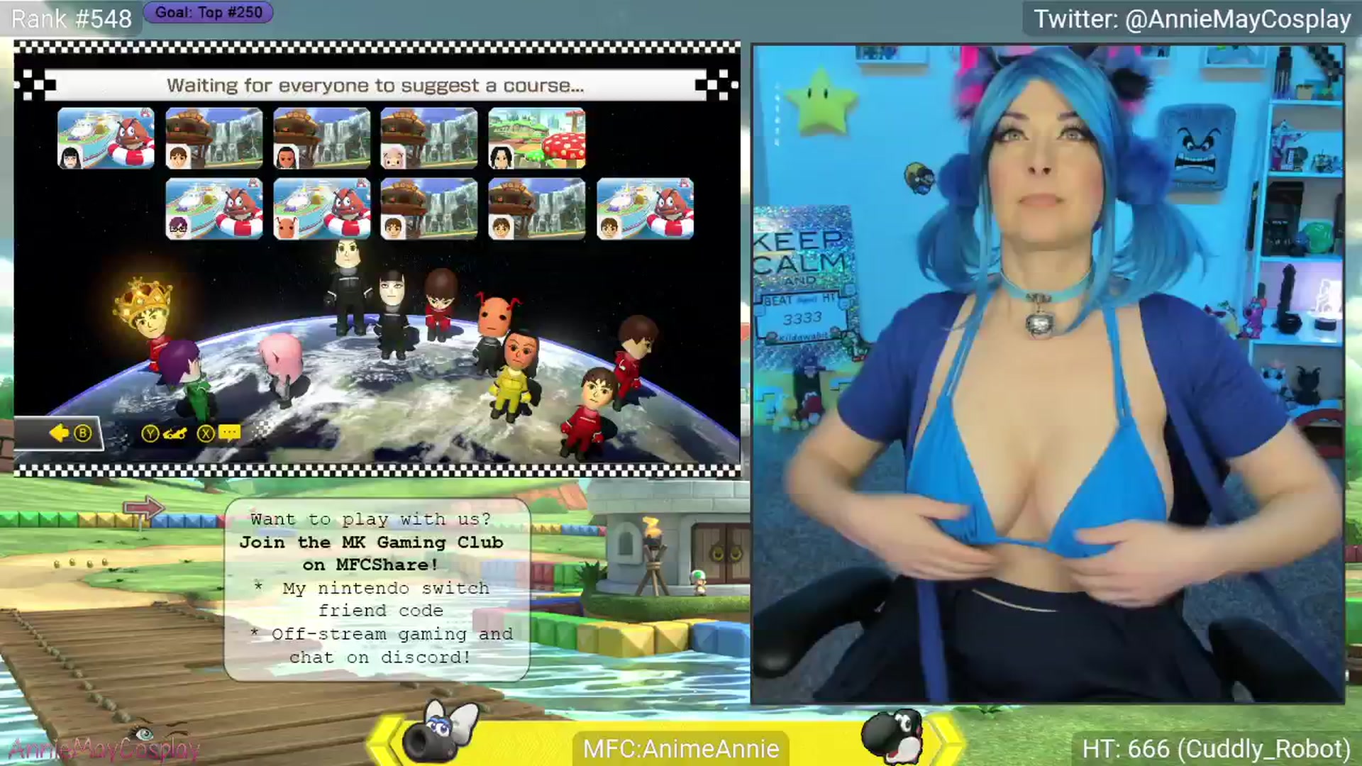 Gallery image thumbnail from AnimeAnnie's myfreecams stream on, 04/20/2025, 01:18 image 12 of 20